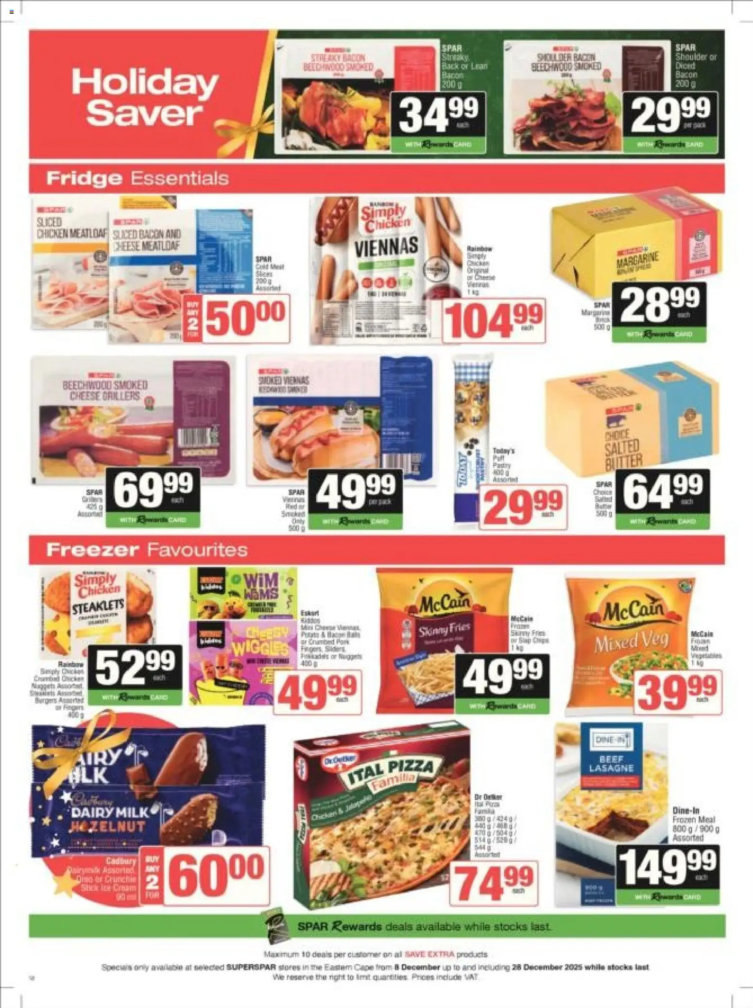 New Superspar catalogue – valid from 08.12.2025 | Page: 12 | Products: Freezer, Chicken, Pork, Cream New Superspar catalogue – valid from 08.12.2025 | Page: 12 | Products: Freezer, Chicken, Pork, Cream
