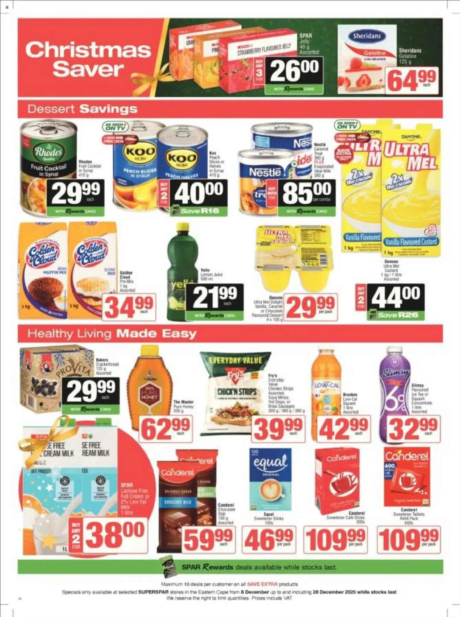 New Superspar catalogue – valid from 08.12.2025 | Page: 14 | Products: Milk, Chicken, Syrup, Fruit New Superspar catalogue – valid from 08.12.2025 | Page: 14 | Products: Milk, Chicken, Syrup, Fruit