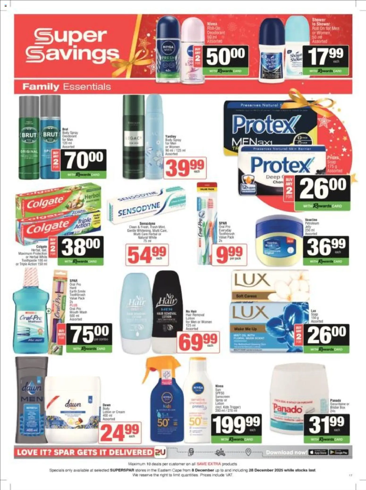 New Superspar catalogue – valid from 08.12.2025 | Page: 17 | Products: Shower, Cream, Lotion New Superspar catalogue – valid from 08.12.2025 | Page: 17 | Products: Shower, Cream, Lotion