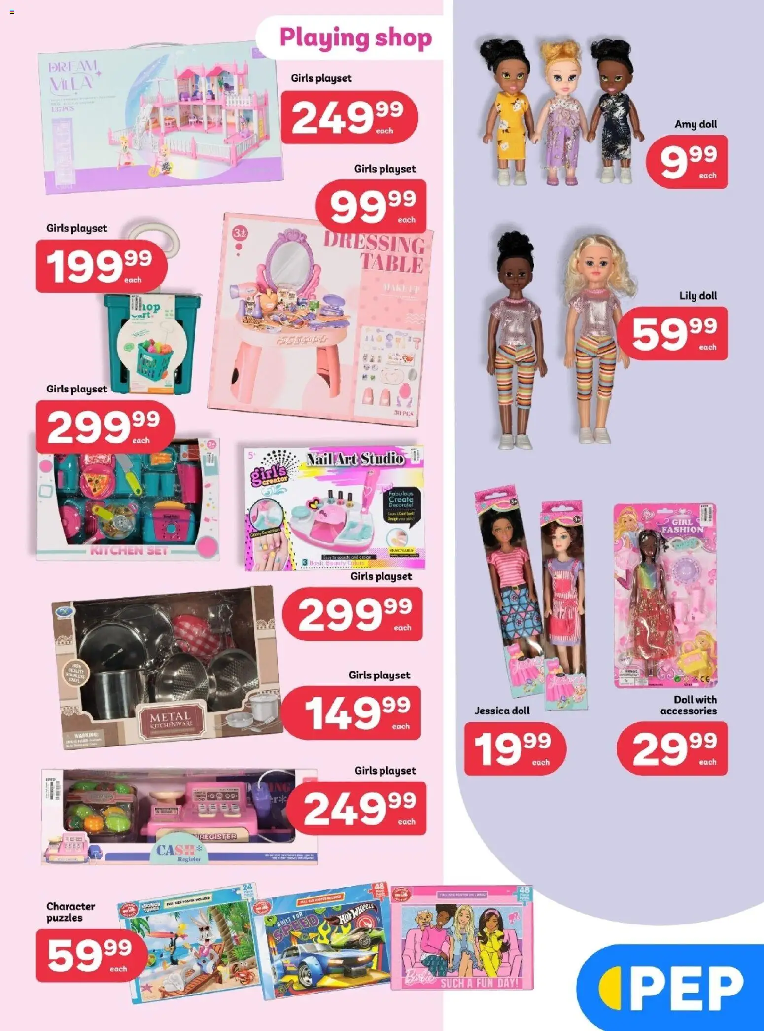 New PEP Stores catalogue – valid from 17.11.2025 | Page: 2 | Products: Art, Playset, Table, Dressing