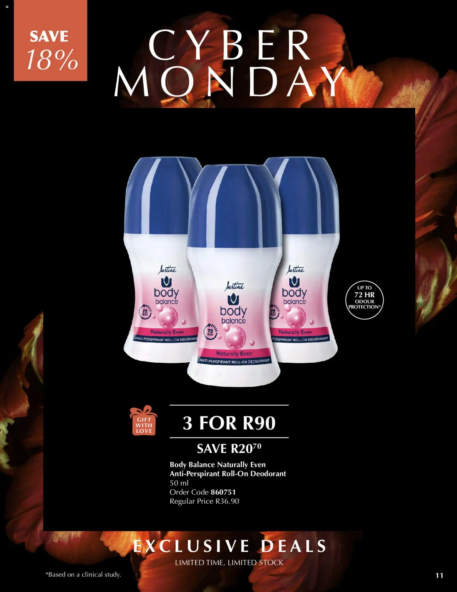 New Justine catalogue – valid from 08.12.2025 | Page: 11 | Products: Stock, Deodorant, Antiperspirant