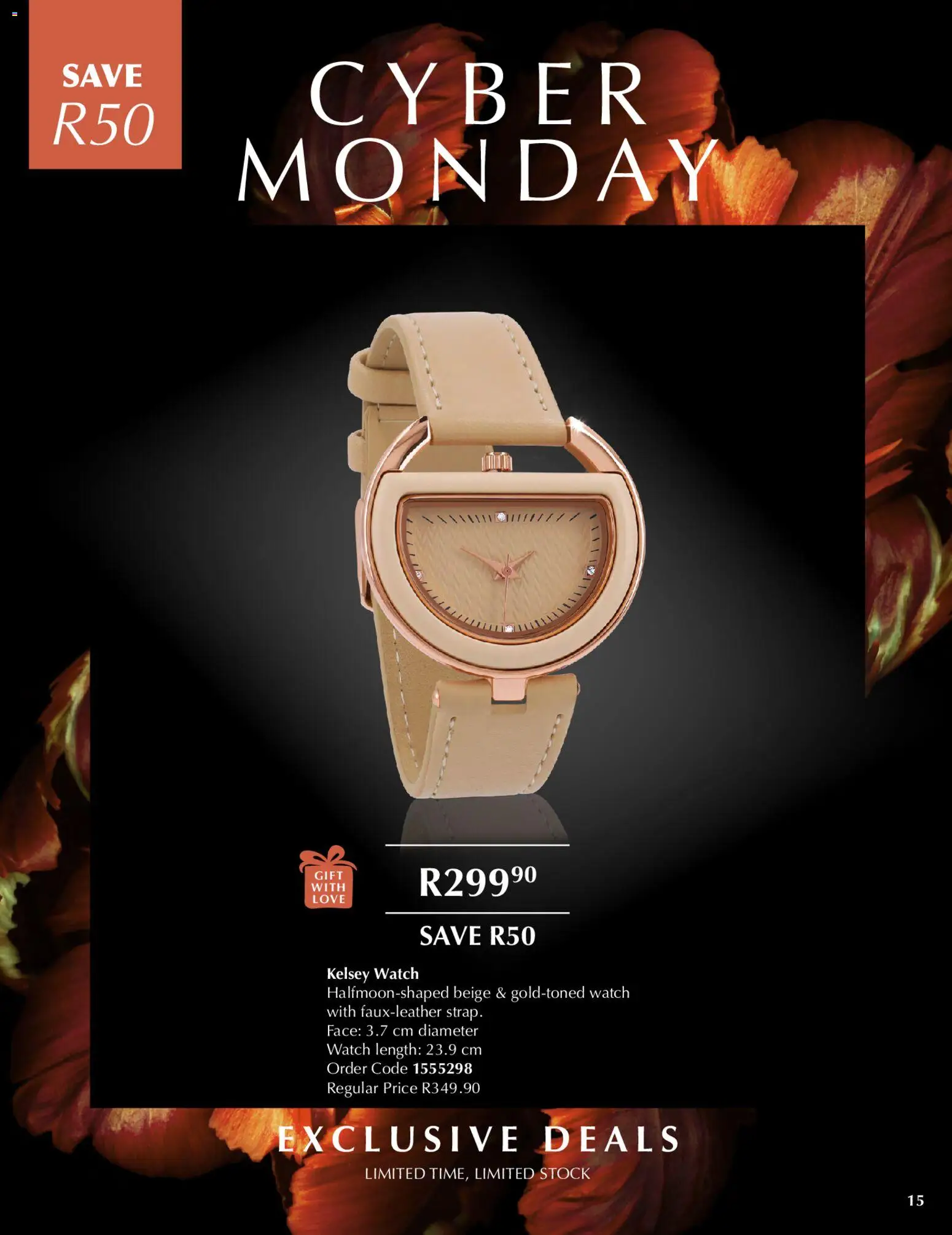 New Justine catalogue – valid from 08.12.2025 | Page: 15 | Products: Watch, Stock