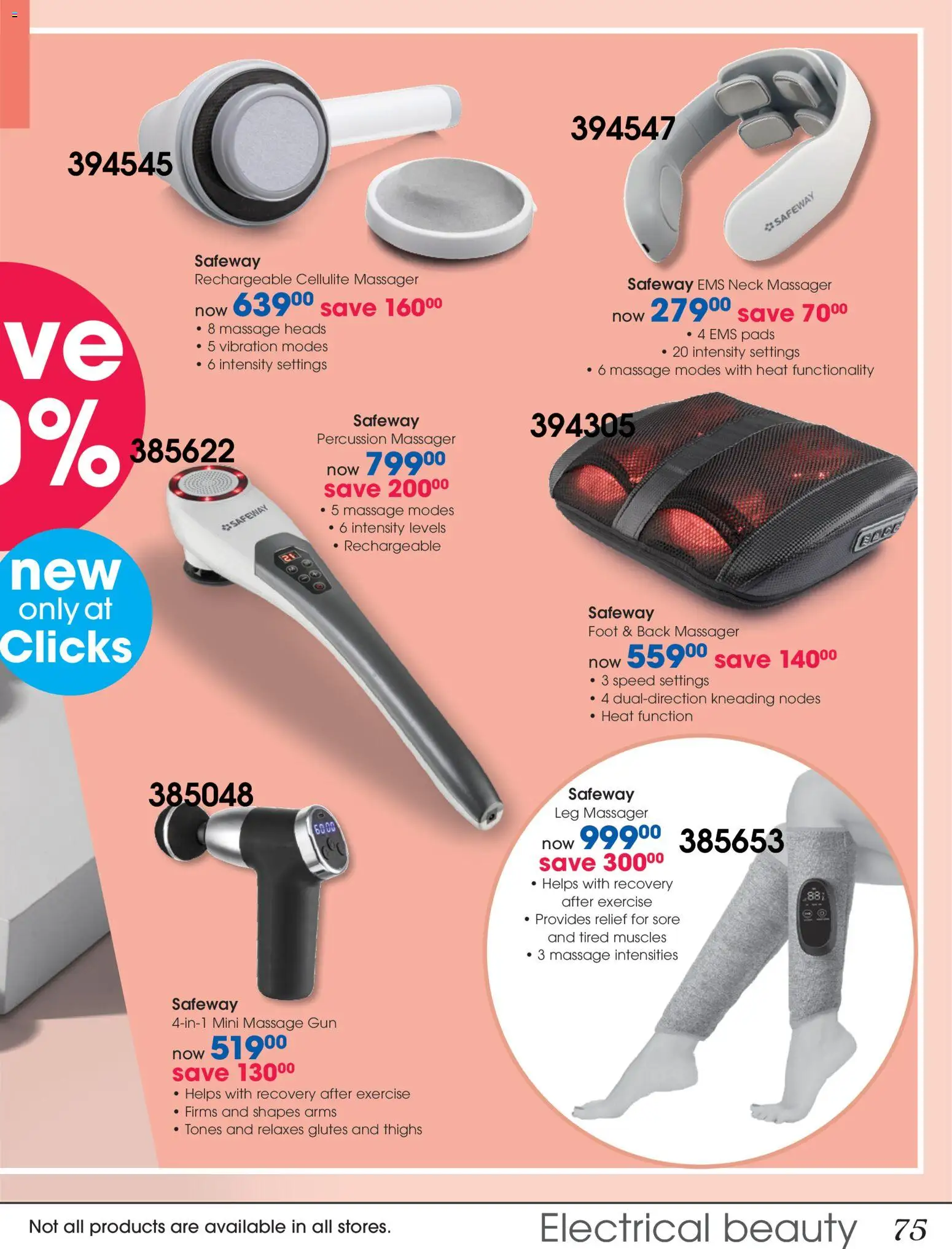 New Clicks catalogue – valid from 28.10.2025 | Page: 75 | Products: Pads