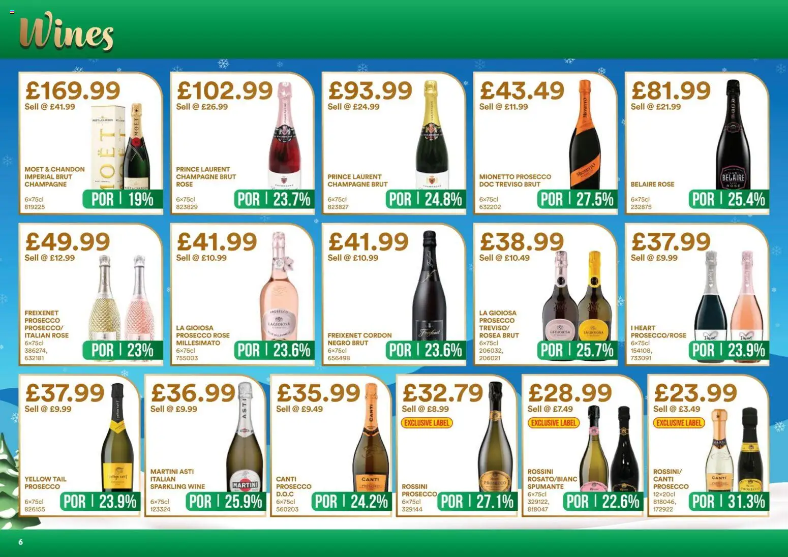 {H1} | Page: 6 | Products: Prosecco, Riska sajt, Wine, Champagne