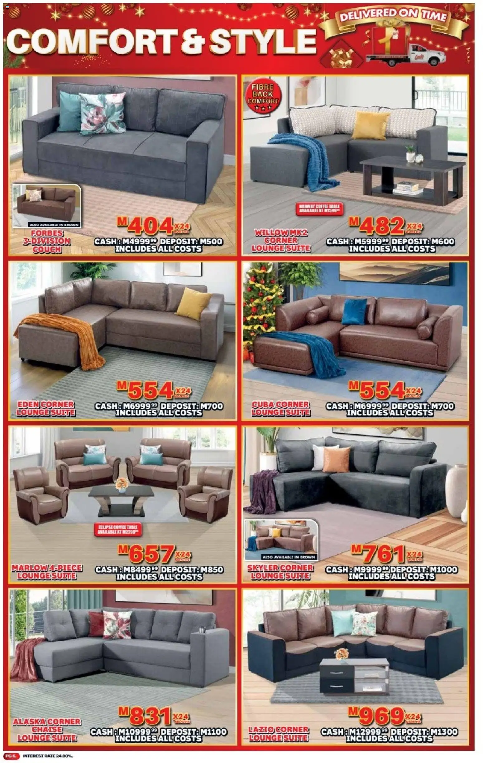 New Lewis Stores catalogue – valid from 08.12.2025 | Page: 6 | Products: Couch, Table, Lounge suite, Coffee New Lewis Stores catalogue – valid from 08.12.2025 | Page: 6 | Products: Couch, Table, Lounge suite, Coffee