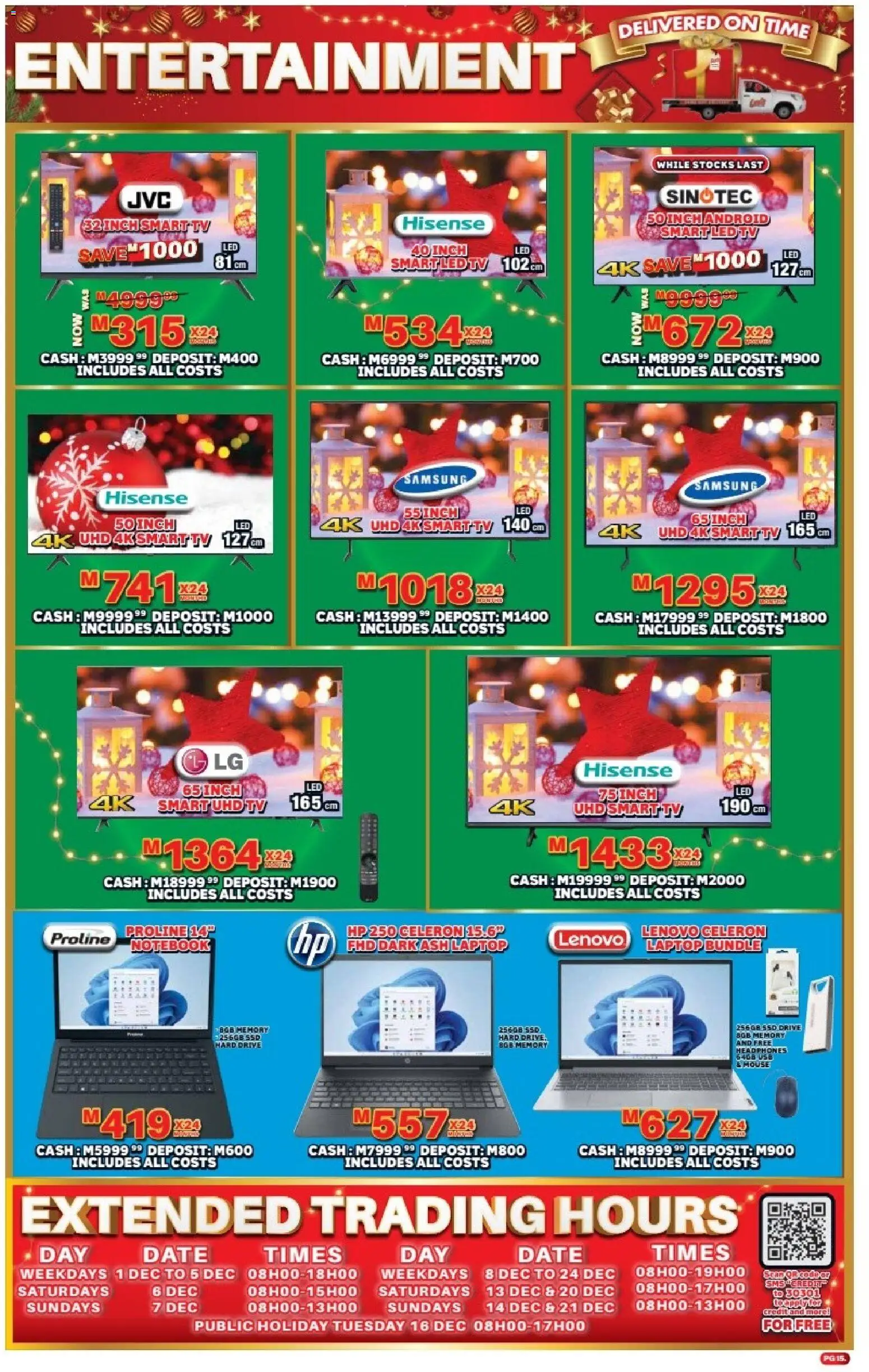 New Lewis Stores catalogue – valid from 08.12.2025 | Page: 15 | Products: Notebook, USB, Laptop, TV New Lewis Stores catalogue – valid from 08.12.2025 | Page: 15 | Products: Notebook, USB, Laptop, TV