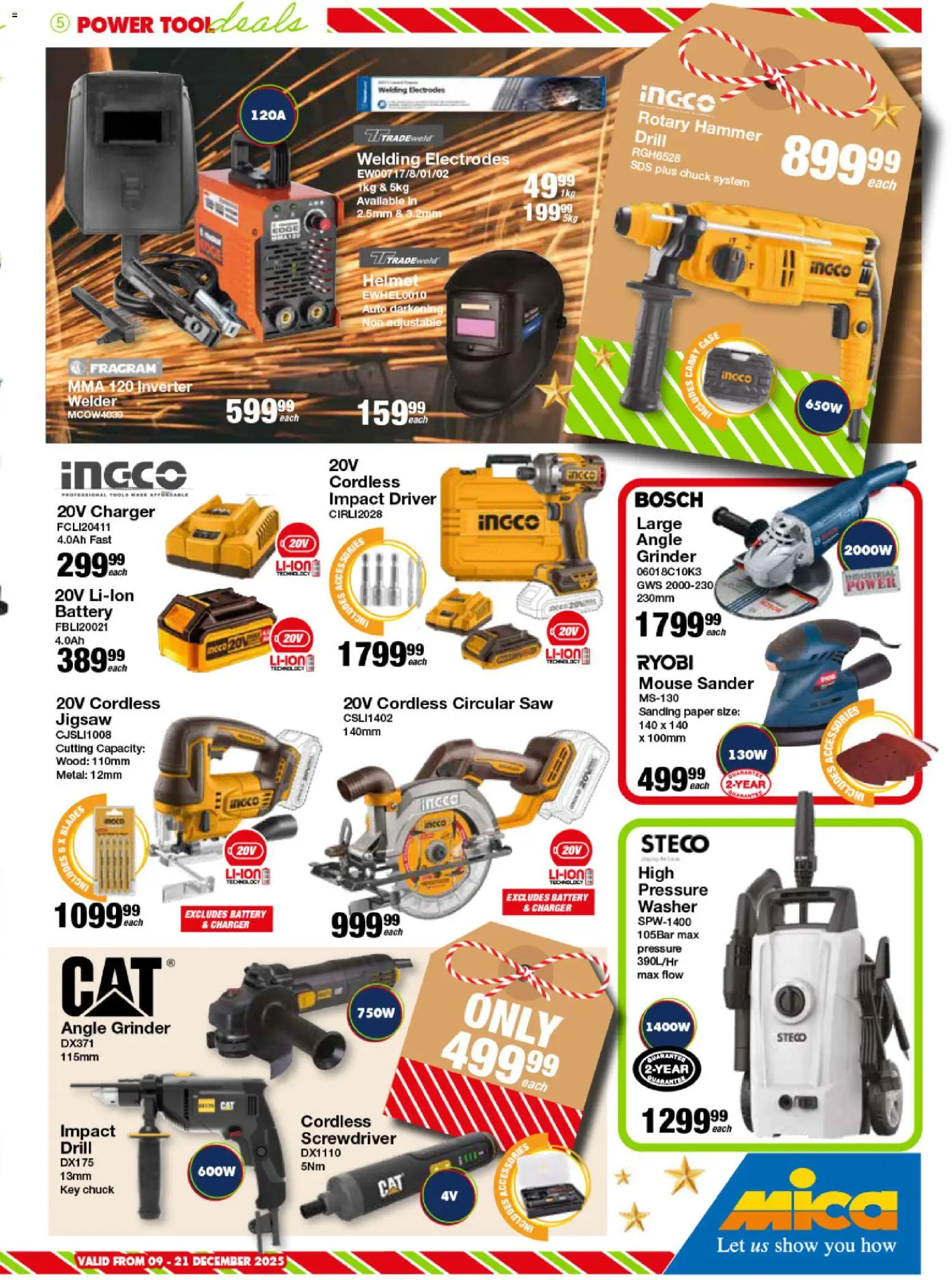 New MICA catalogue – valid from 09.12.2025 | Page: 5 | Products: Mouse, Drill, Angle grinder, Paper