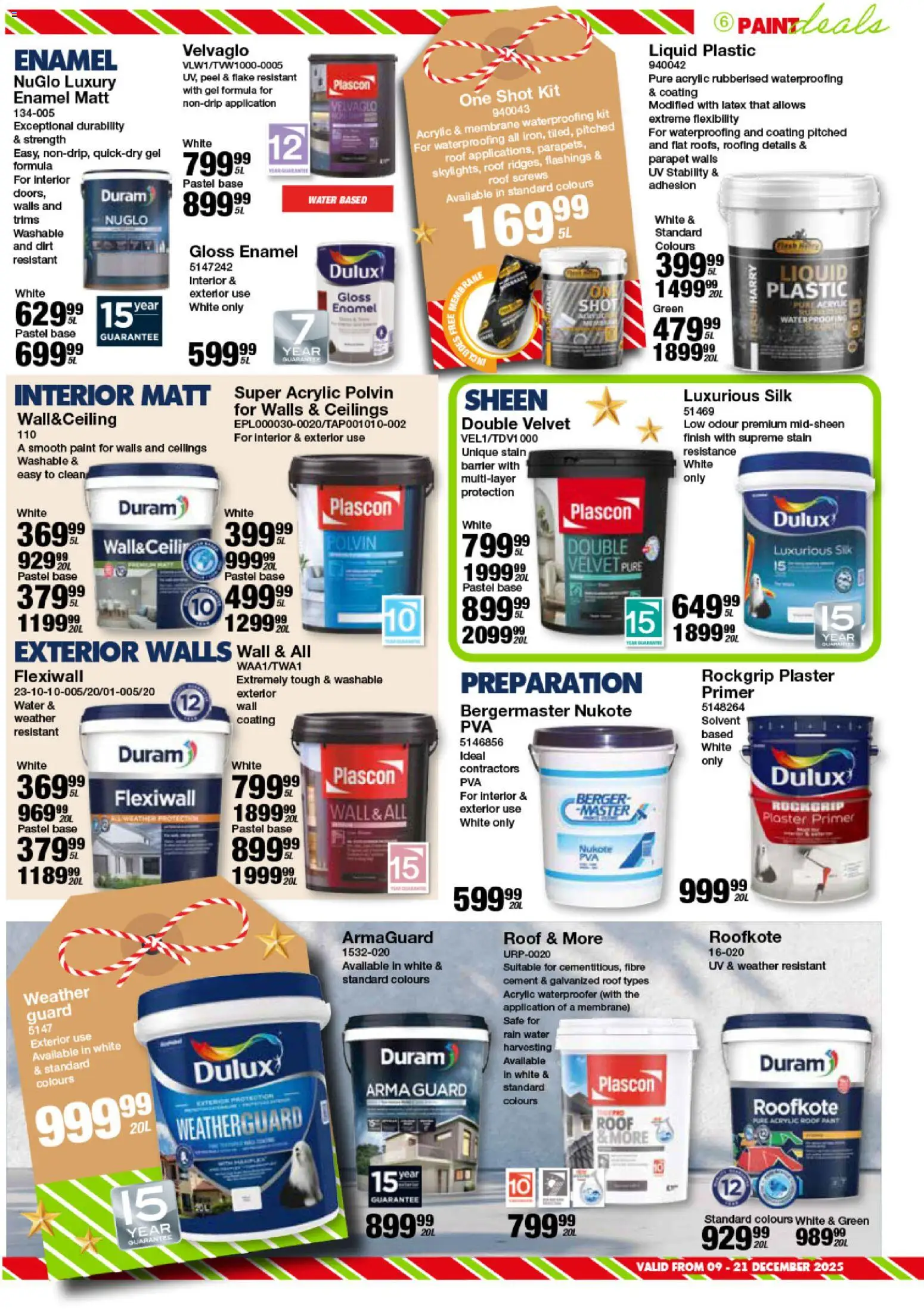 New MICA catalogue – valid from 09.12.2025 | Page: 6 | Products: Gloss, Plaster primer, Polvin, Cement