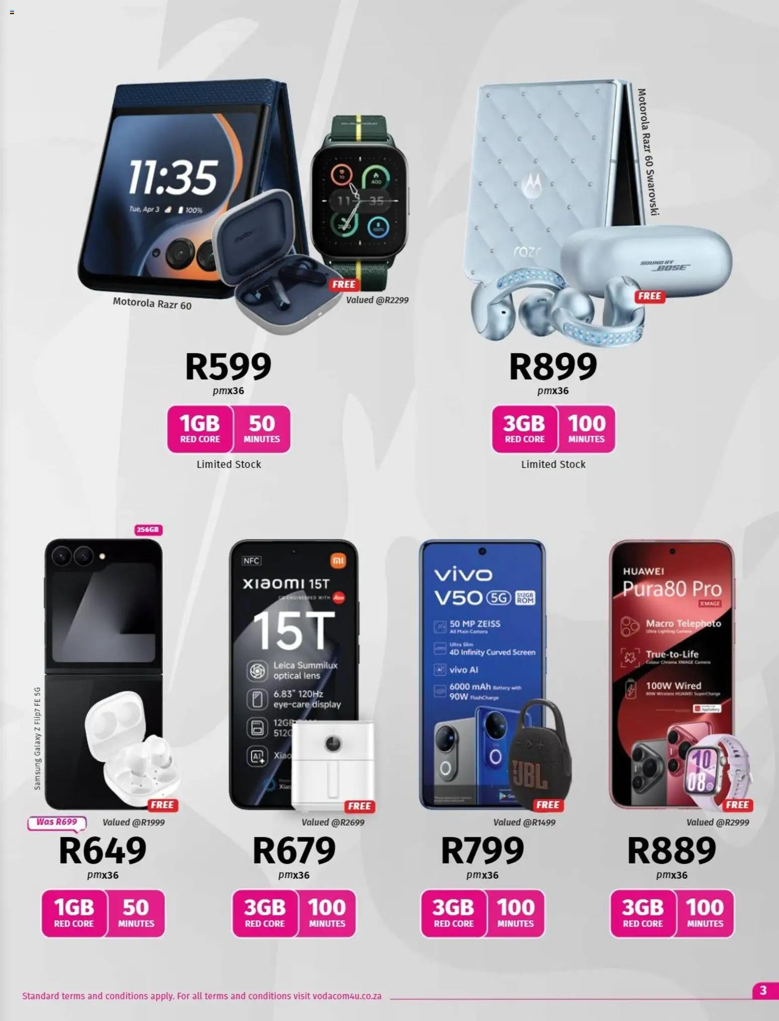 New Vodacom catalogue – valid from 09.12.2025 | Page: 3 | Products: Camera, Battery, Stock New Vodacom catalogue – valid from 09.12.2025 | Page: 3 | Products: Camera, Battery, Stock