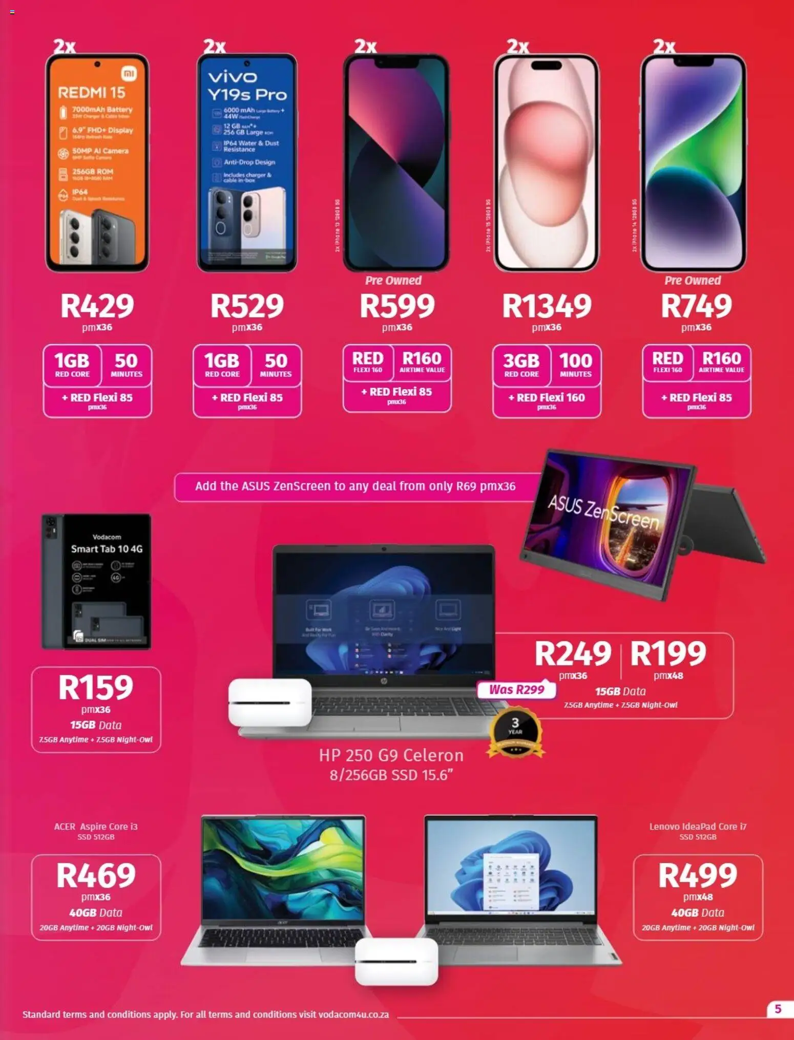 New Vodacom catalogue – valid from 09.12.2025 | Page: 5 | Products: Data, Box, Charger, Water New Vodacom catalogue – valid from 09.12.2025 | Page: 5 | Products: Data, Box, Charger, Water