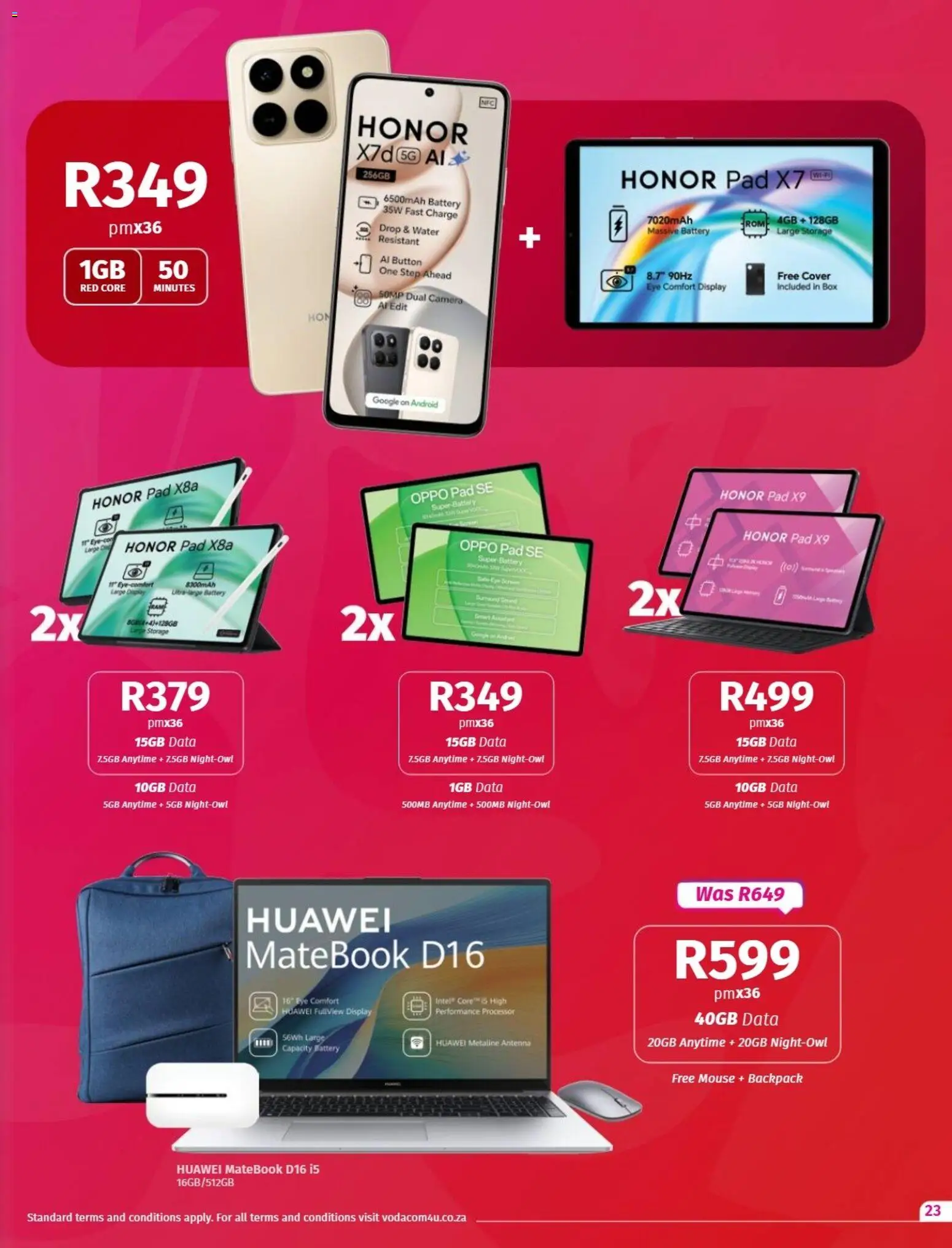 New Vodacom catalogue – valid from 09.12.2025 | Page: 23 | Products: Data, Camera, Backpack, Water New Vodacom catalogue – valid from 09.12.2025 | Page: 23 | Products: Data, Camera, Backpack, Water