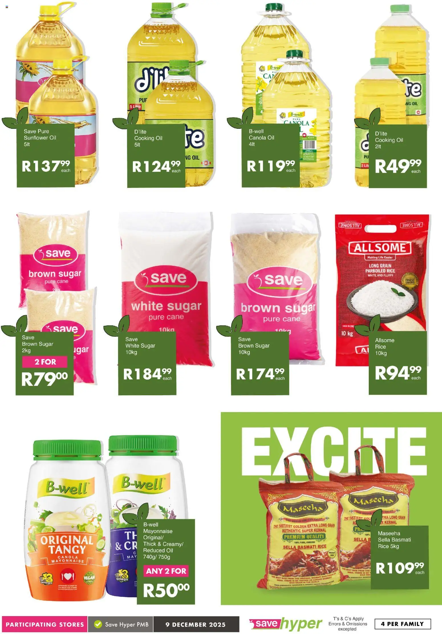 New Save catalogue – valid from 09.12.2025 | Page: 13 | Products: Rice, Mayonnaise, Sugar, Peach New Save catalogue – valid from 09.12.2025 | Page: 13 | Products: Rice, Mayonnaise, Sugar, Peach