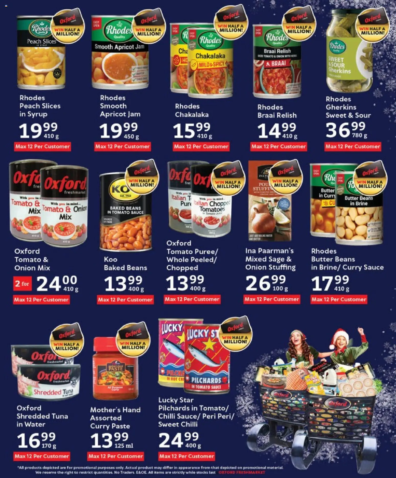 New Oxford Freshmarket catalogue – valid from 10.12.2025 | Page: 11 | Products: Baked beans, Tomatoes, Peach, Chilli