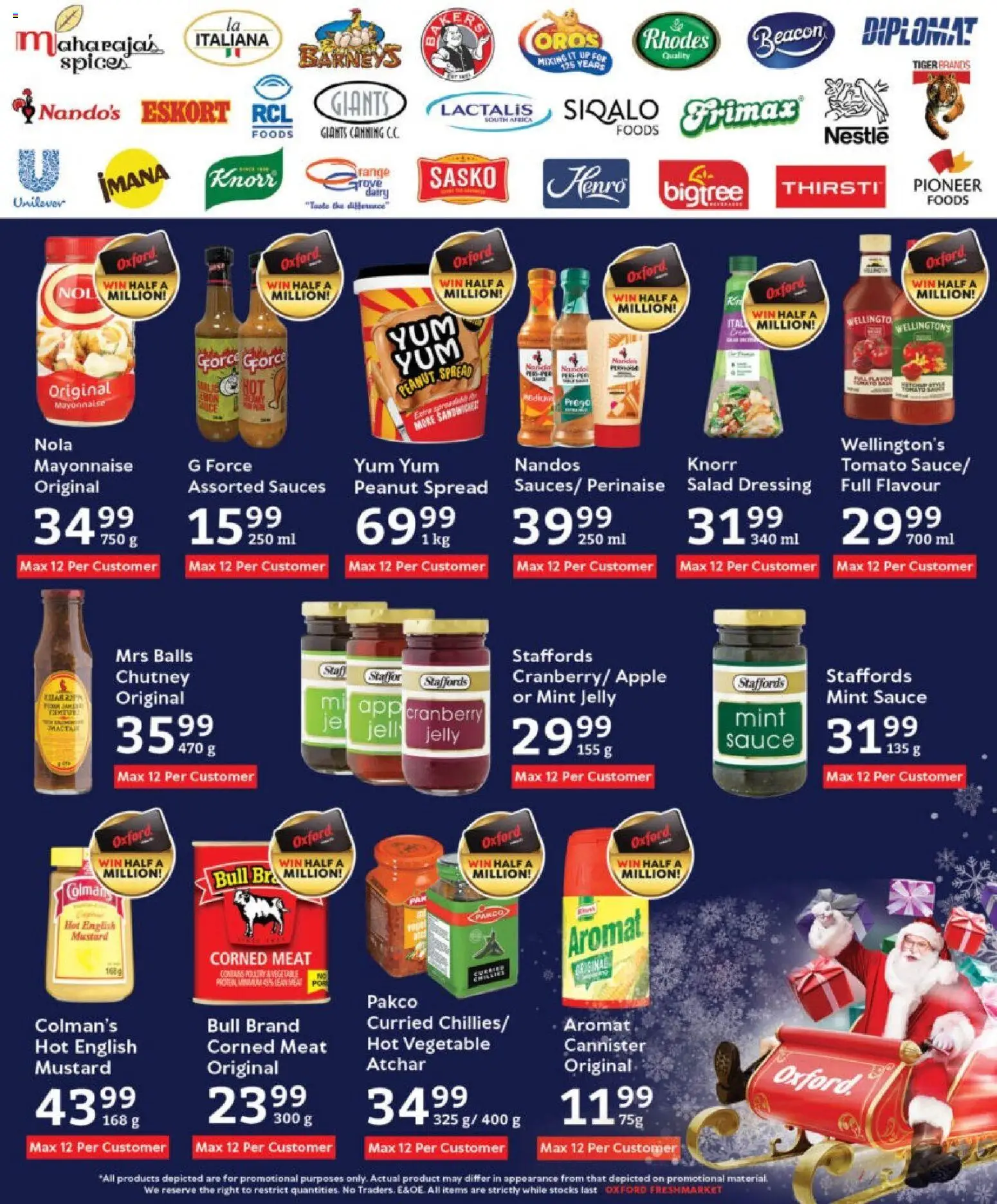 New Oxford Freshmarket catalogue – valid from 10.12.2025 | Page: 13 | Products: Sauces, Atchar, Salad, Aromat