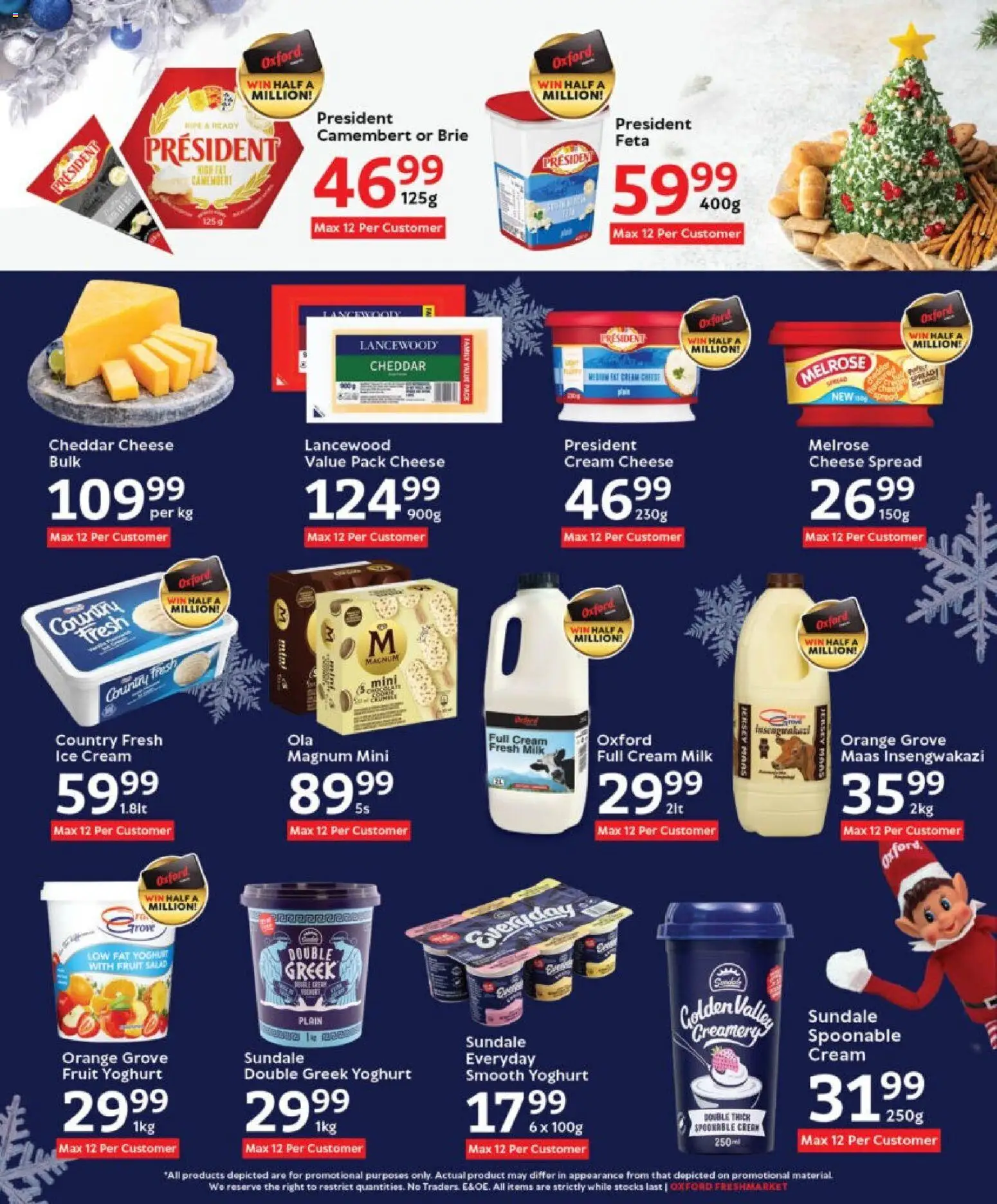 New Oxford Freshmarket catalogue – valid from 10.12.2025 | Page: 17 | Products: Yoghurt, Milk, Cream, Salad