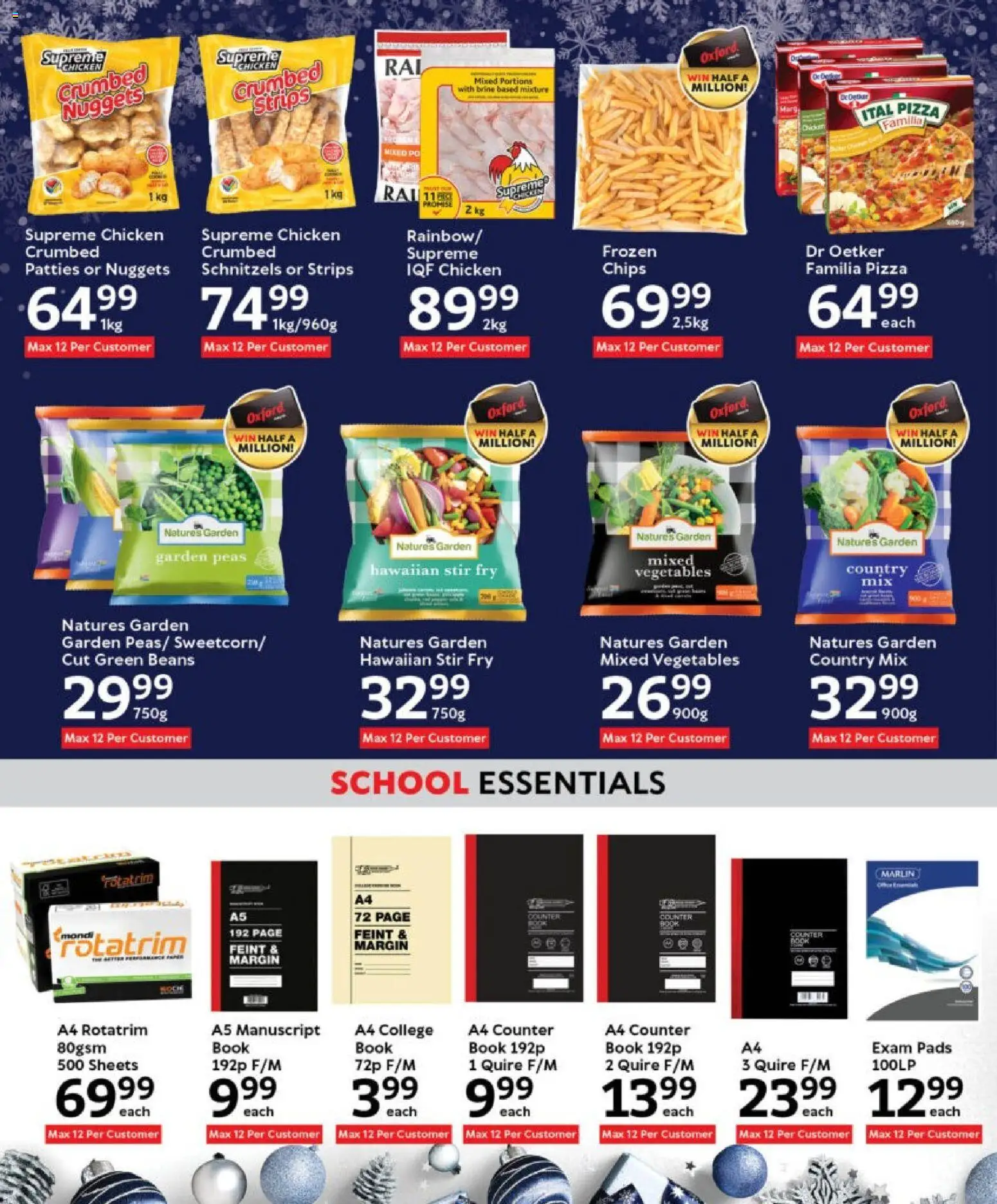 New Oxford Freshmarket catalogue – valid from 10.12.2025 | Page: 18 | Products: Beans, Pads, Chicken, Vegetables