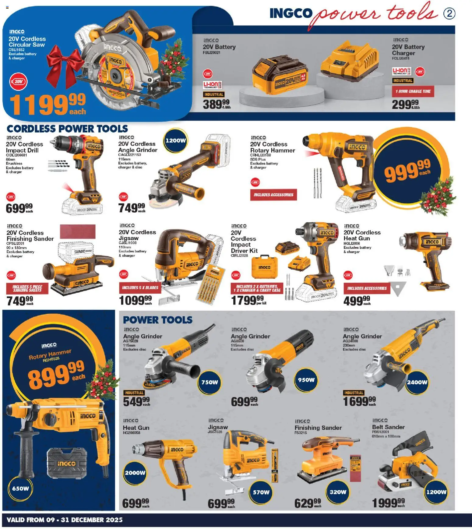 New MICA catalogue – valid from 09.12.2025 | Page: 2 | Products: Drill, Battery, Charger, Jigsaw