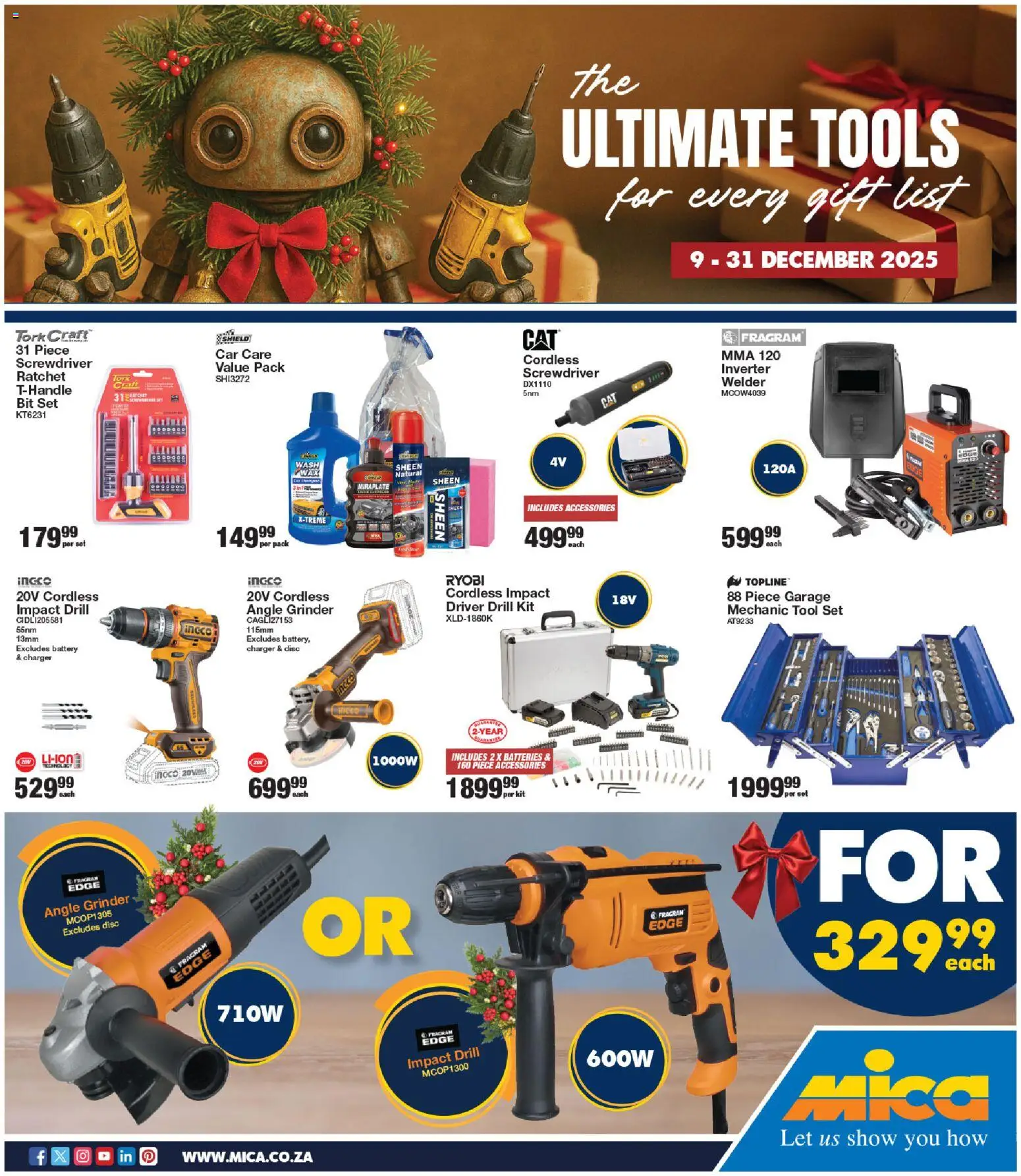 MICA Mid Month Power Tools (09/12/2025 – 31/12/2025) Online
