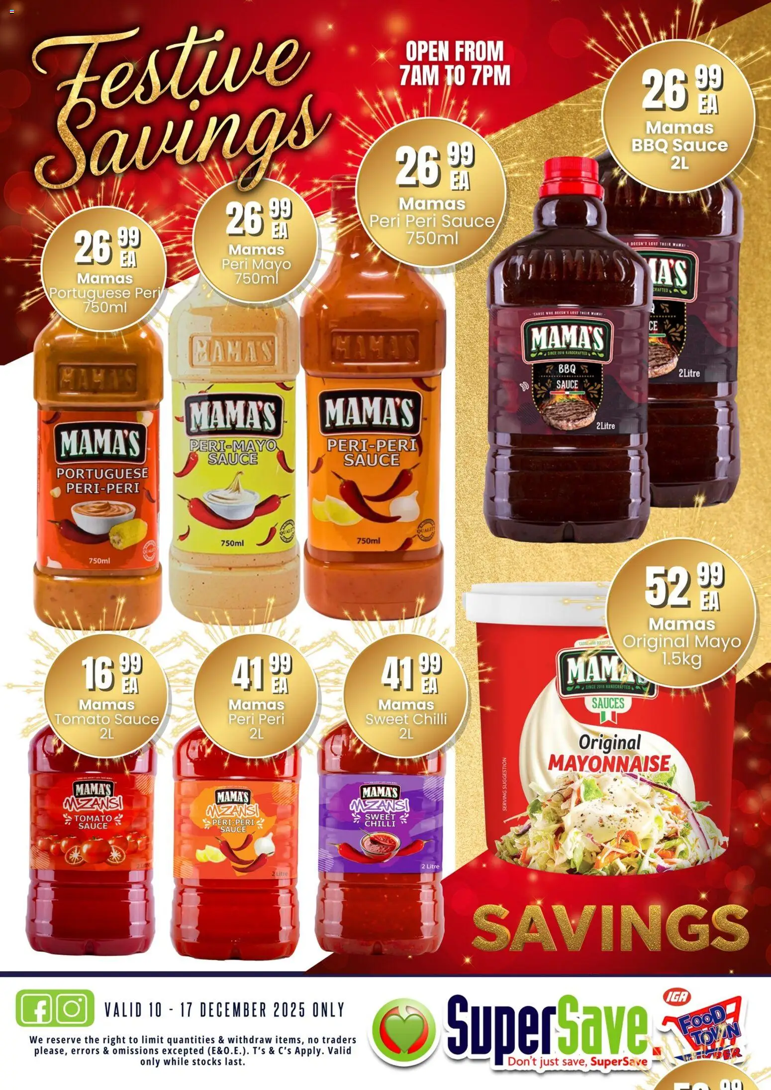 New Super Save catalogue – valid from 10.12.2025 | Page: 32 | Products: Tomato sauce, Mayonnaise, Sauce, Chilli New Super Save catalogue – valid from 10.12.2025 | Page: 32 | Products: Tomato sauce, Mayonnaise, Sauce, Chilli