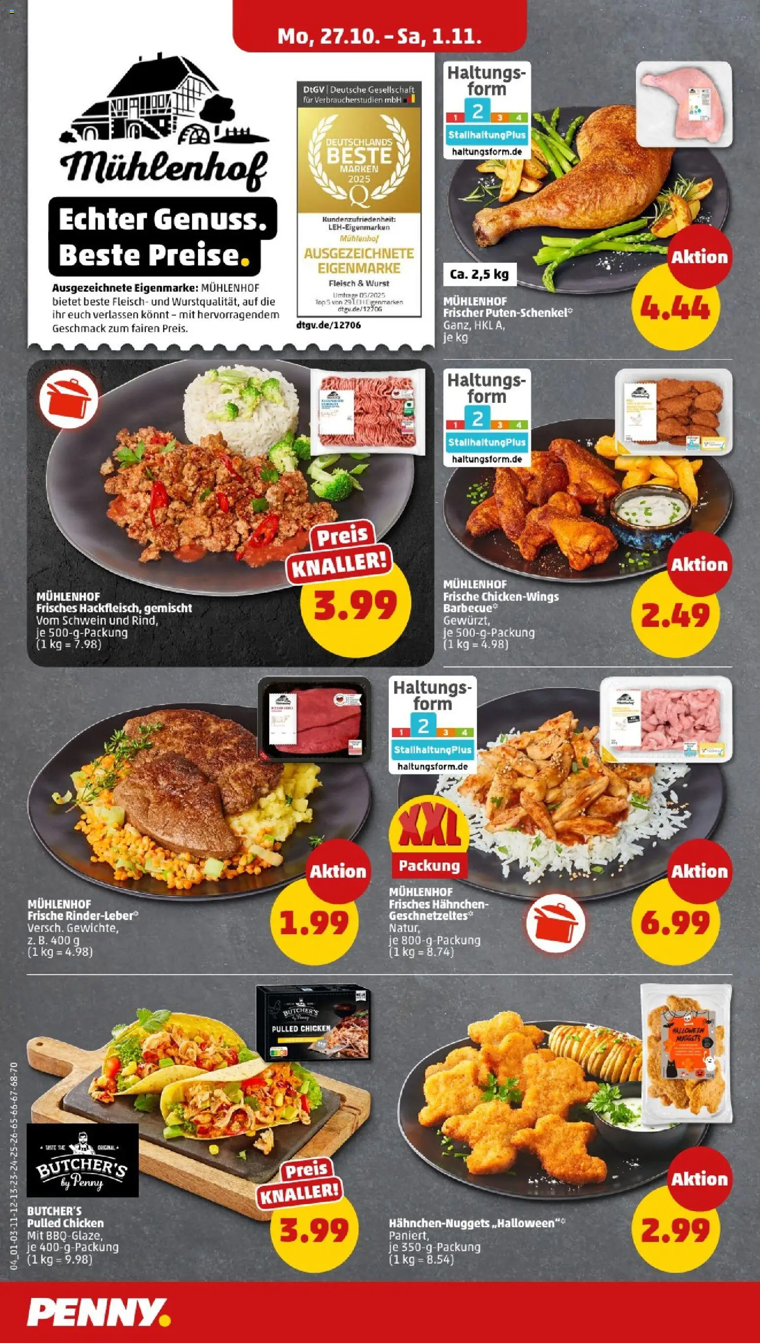 Penny - Mecklenburg-Vorpommern – gültig ab 27.10.2025 | Seite: 6 | Produkte: Hahnchen, Wurst, Fleisch Penny - Mecklenburg-Vorpommern – gültig ab 27.10.2025 | Seite: 6 | Produkte: Hahnchen, Wurst, Fleisch