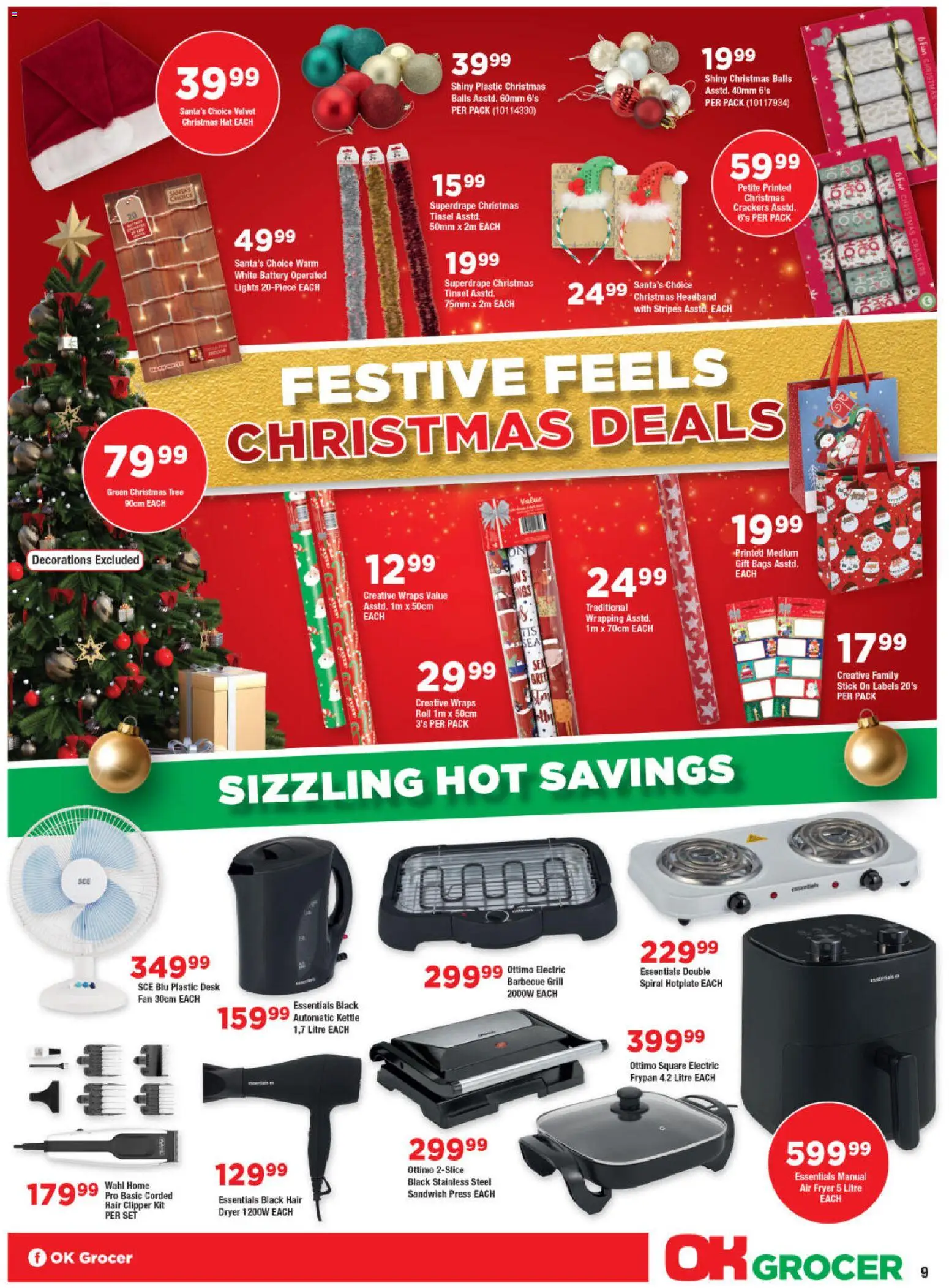 New OK Foods catalogue – valid from 10.12.2025 | Page: 9 | Products: Desk, Grill, Kettle, Fan