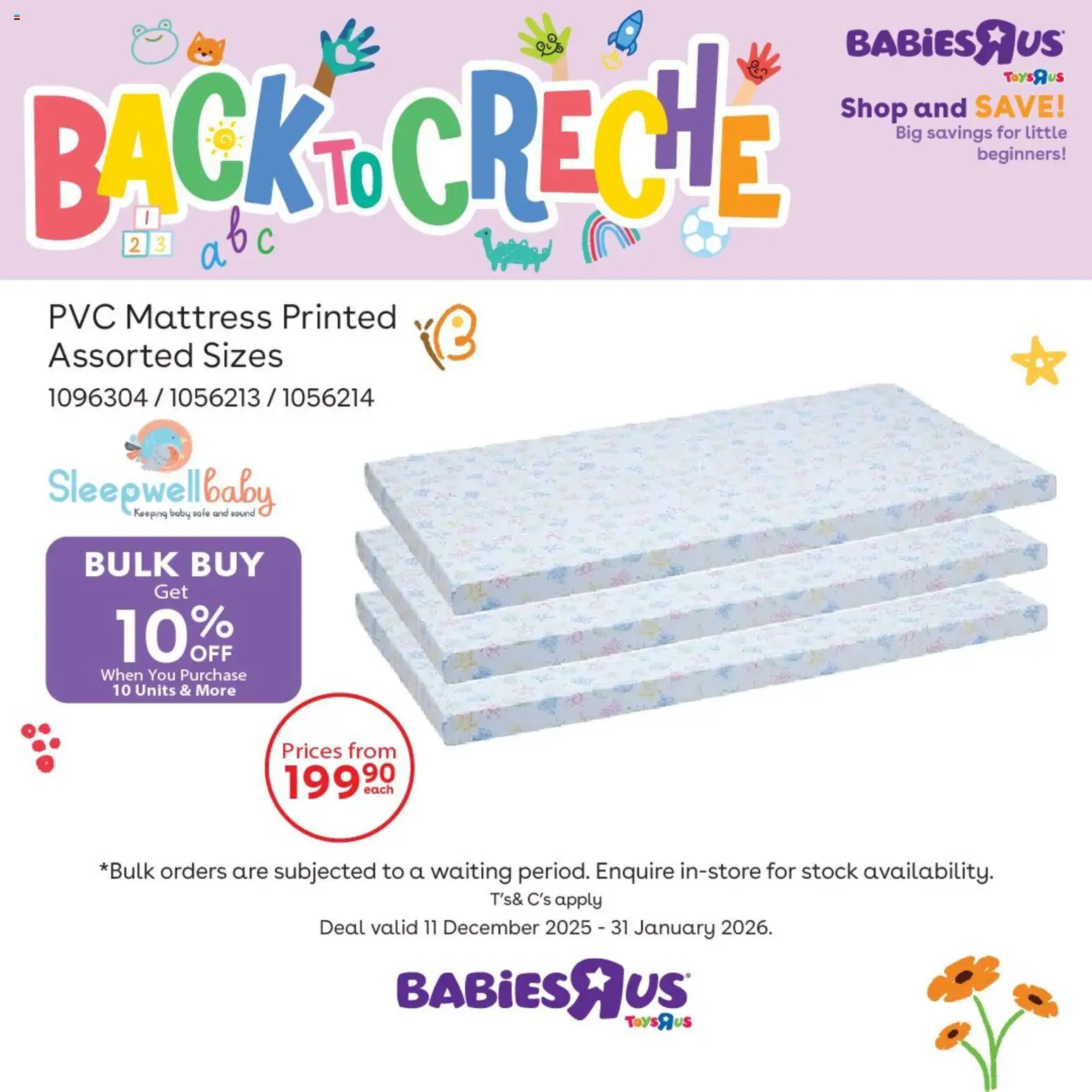 New Babies R Us catalogue – valid from 11.12.2025 | Page: 2 | Products: Mattress, Stock New Babies R Us catalogue – valid from 11.12.2025 | Page: 2 | Products: Mattress, Stock