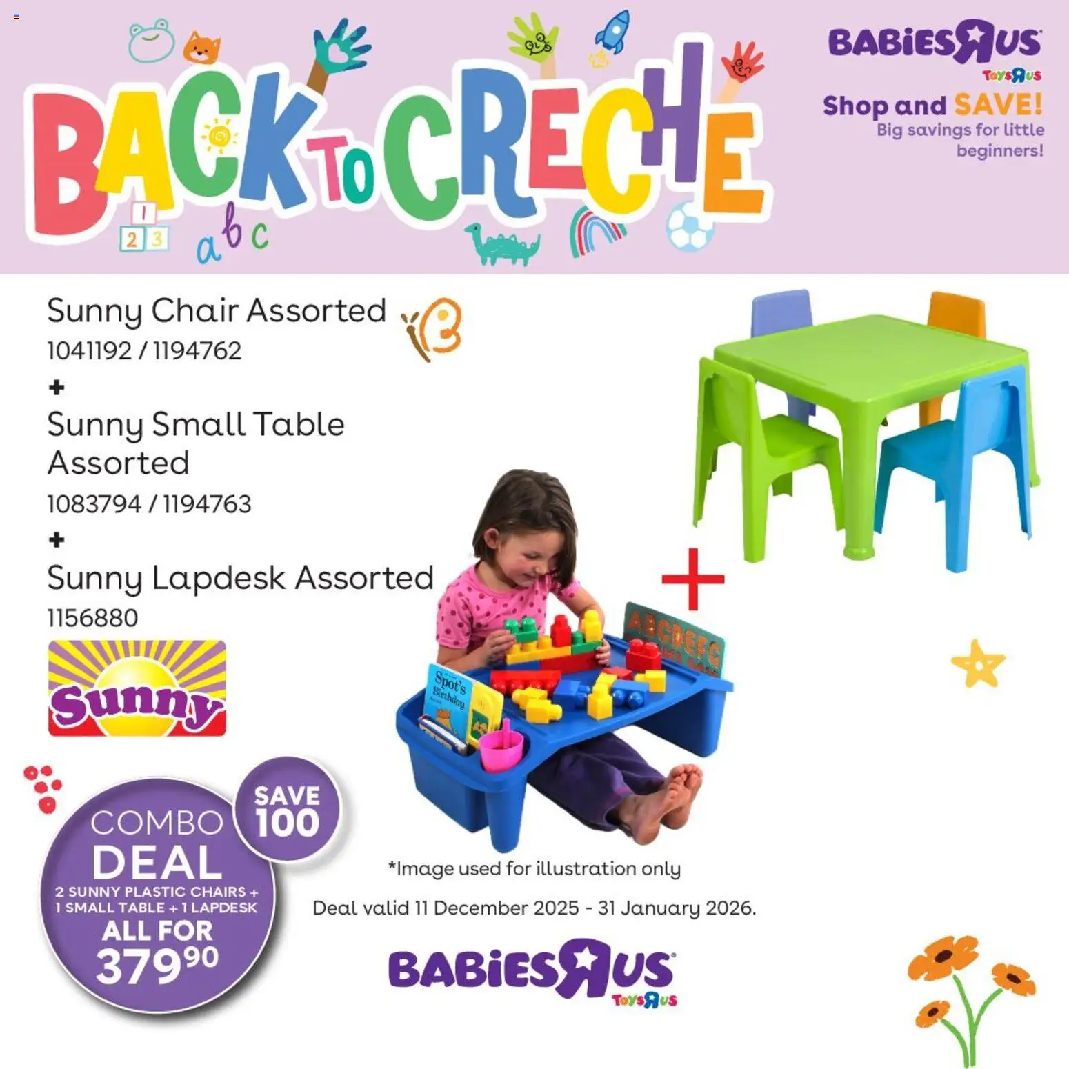 New Babies R Us catalogue – valid from 11.12.2025 | Page: 6 | Products: Table, Chair New Babies R Us catalogue – valid from 11.12.2025 | Page: 6 | Products: Table, Chair