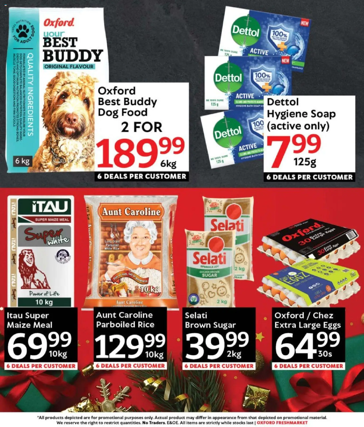 New Oxford Freshmarket catalogue – valid from 13.12.2025 | Page: 2 | Products: Bath, Maize meal, Eggs, Dog food New Oxford Freshmarket catalogue – valid from 13.12.2025 | Page: 2 | Products: Bath, Maize meal, Eggs, Dog food