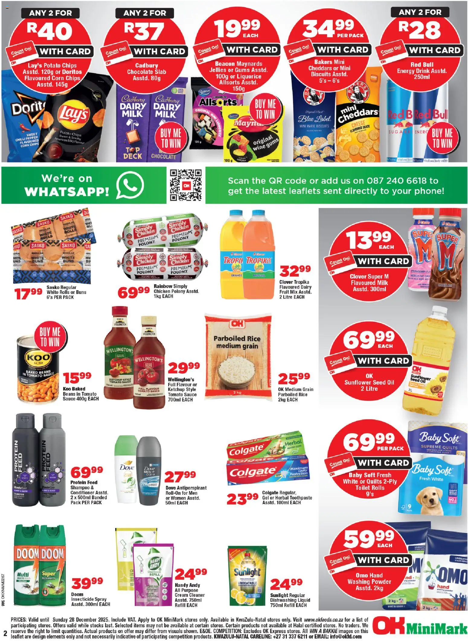 New OK Foods catalogue – valid from 10.12.2025 | Page: 2 | Products: Baked beans, Toilet, Biscuits, Tomato sauce New OK Foods catalogue – valid from 10.12.2025 | Page: 2 | Products: Baked beans, Toilet, Biscuits, Tomato sauce