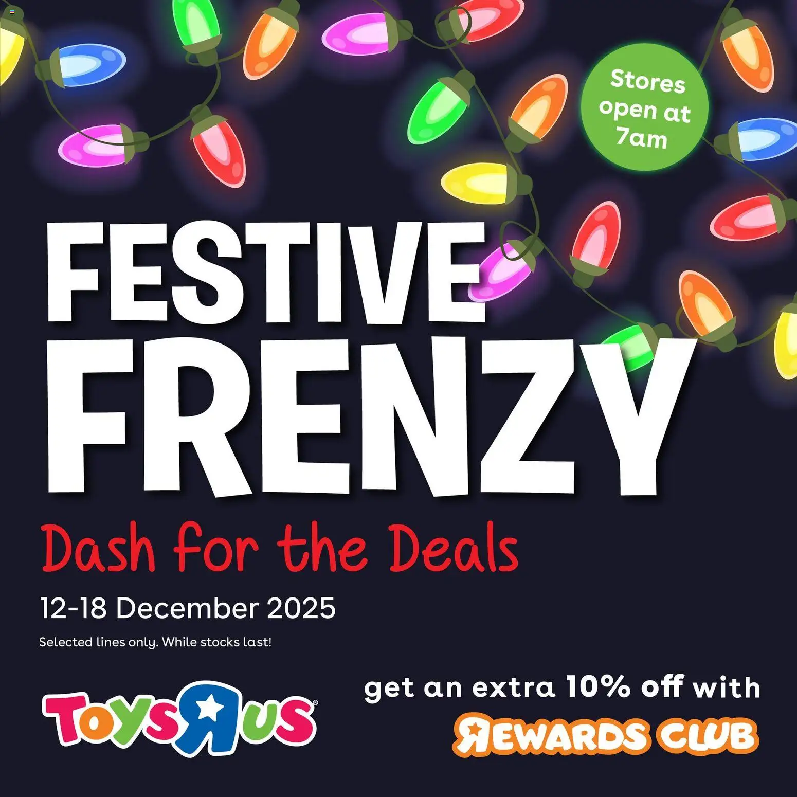 Toys R Us Festive Frenzy (12/12/2025 – 18/12/2025) Online