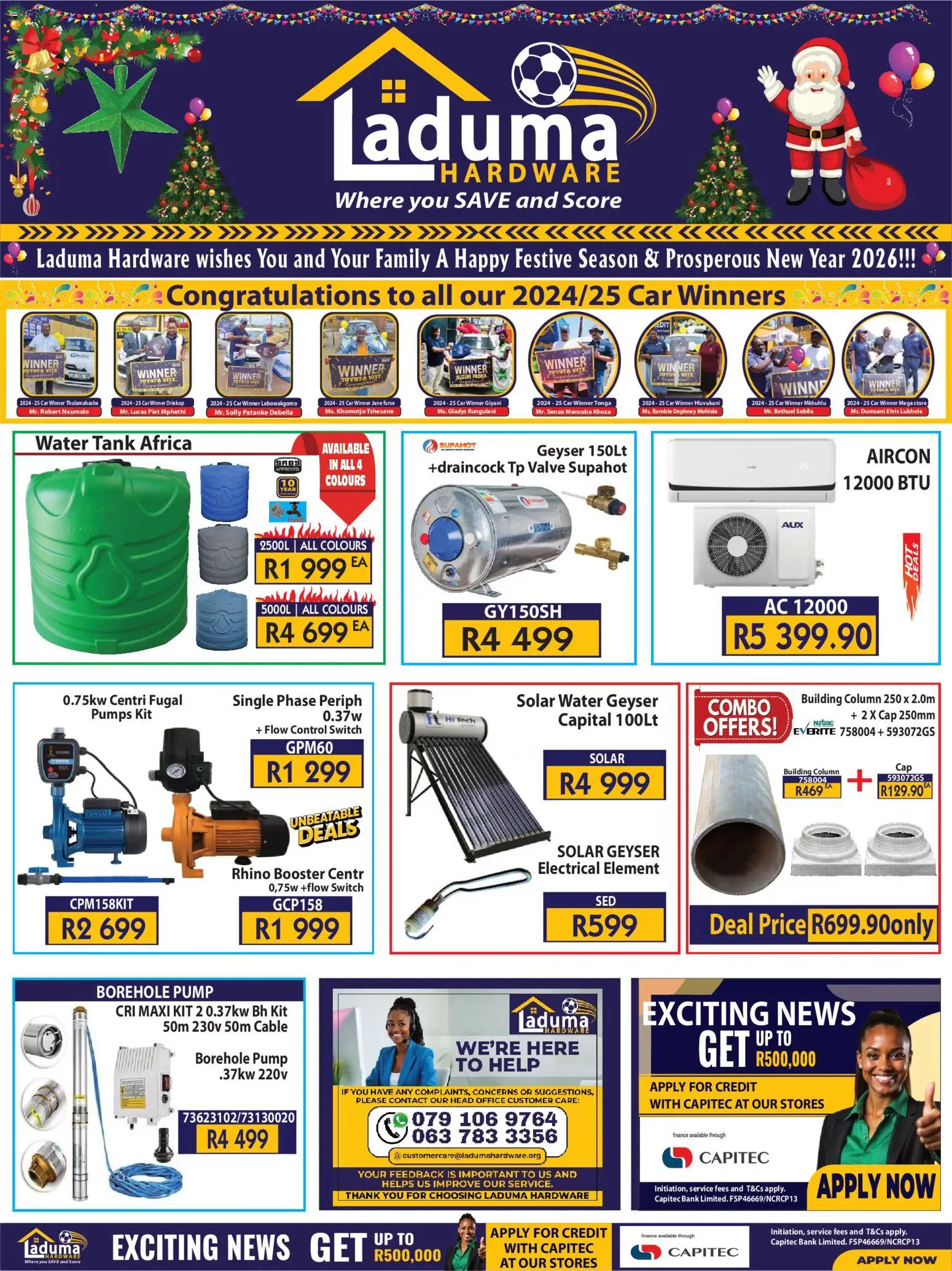 New Laduma Hardware catalogue – valid from 11.12.2025 | Page: 1 | Products: Pumps, Tank, Switch, Valve New Laduma Hardware catalogue – valid from 11.12.2025 | Page: 1 | Products: Pumps, Tank, Switch, Valve