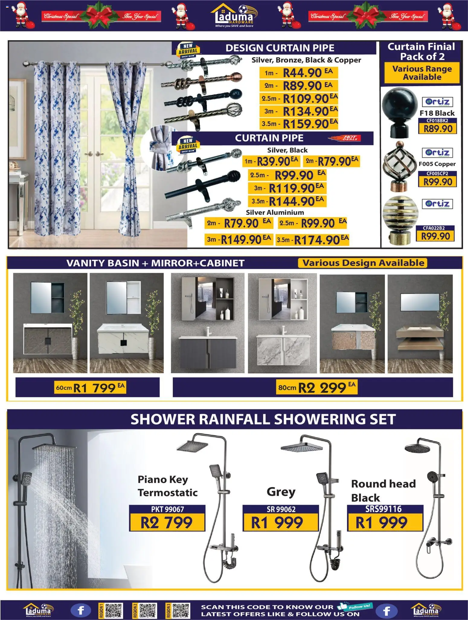 New Laduma Hardware catalogue – valid from 11.12.2025 | Page: 7 | Products: Shower, Basin, Pipe New Laduma Hardware catalogue – valid from 11.12.2025 | Page: 7 | Products: Shower, Basin, Pipe