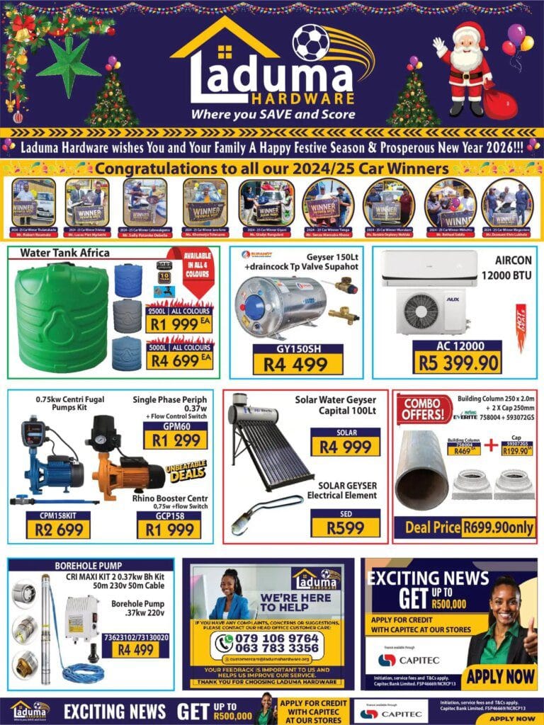 Laduma Hardware – Phola Park Specials (11/12/2025 – 31/01/2026) Online