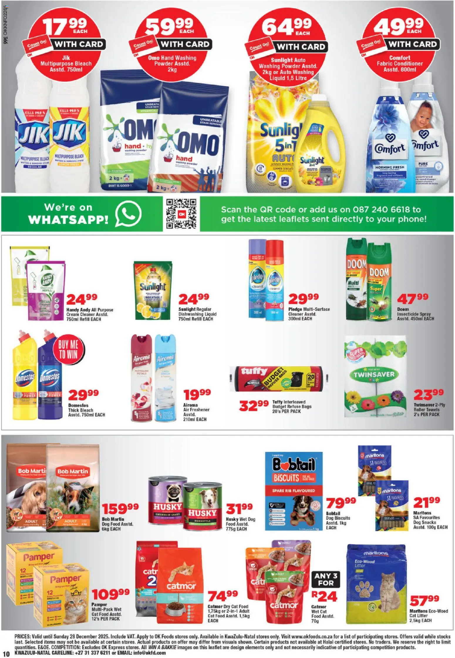 New OK Foods catalogue – valid from 10.12.2025 | Page: 10 | Products: Air freshener, Snacks, Washing powder, Dog food New OK Foods catalogue – valid from 10.12.2025 | Page: 10 | Products: Air freshener, Snacks, Washing powder, Dog food