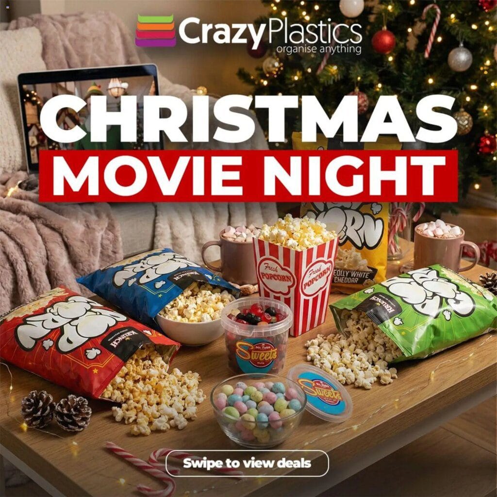 Crazy Plastics Christmas movie night (from Friday 12/12/2025) Online