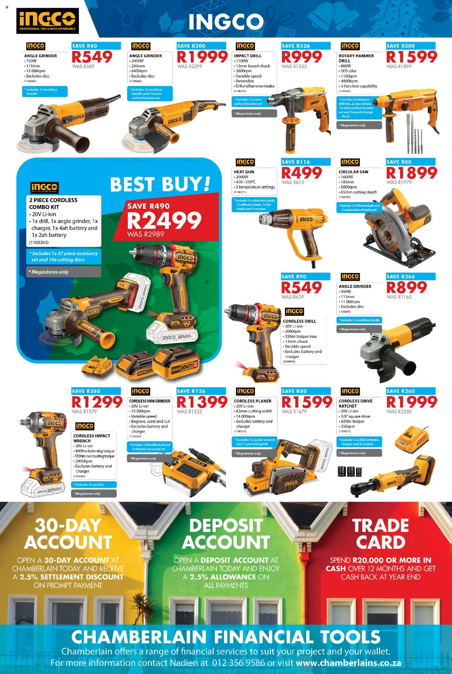 New Chamberlain catalogue – valid from 20.11.2025 | Page: 6 | Products: Drill, Rotary hammer, Battery, Hammer New Chamberlain catalogue – valid from 20.11.2025 | Page: 6 | Products: Drill, Rotary hammer, Battery, Hammer