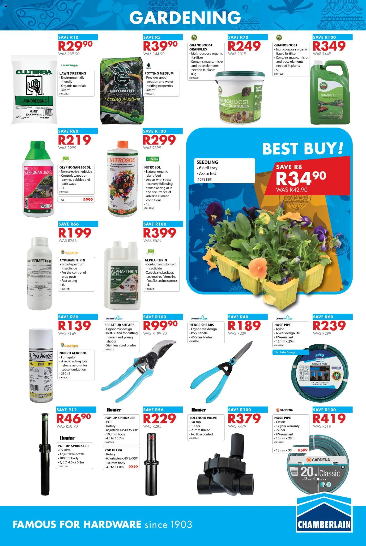 New Chamberlain catalogue – valid from 20.11.2025 | Page: 13 | Products: Fish, Garden hose, Pipe, Dressing New Chamberlain catalogue – valid from 20.11.2025 | Page: 13 | Products: Fish, Garden hose, Pipe, Dressing
