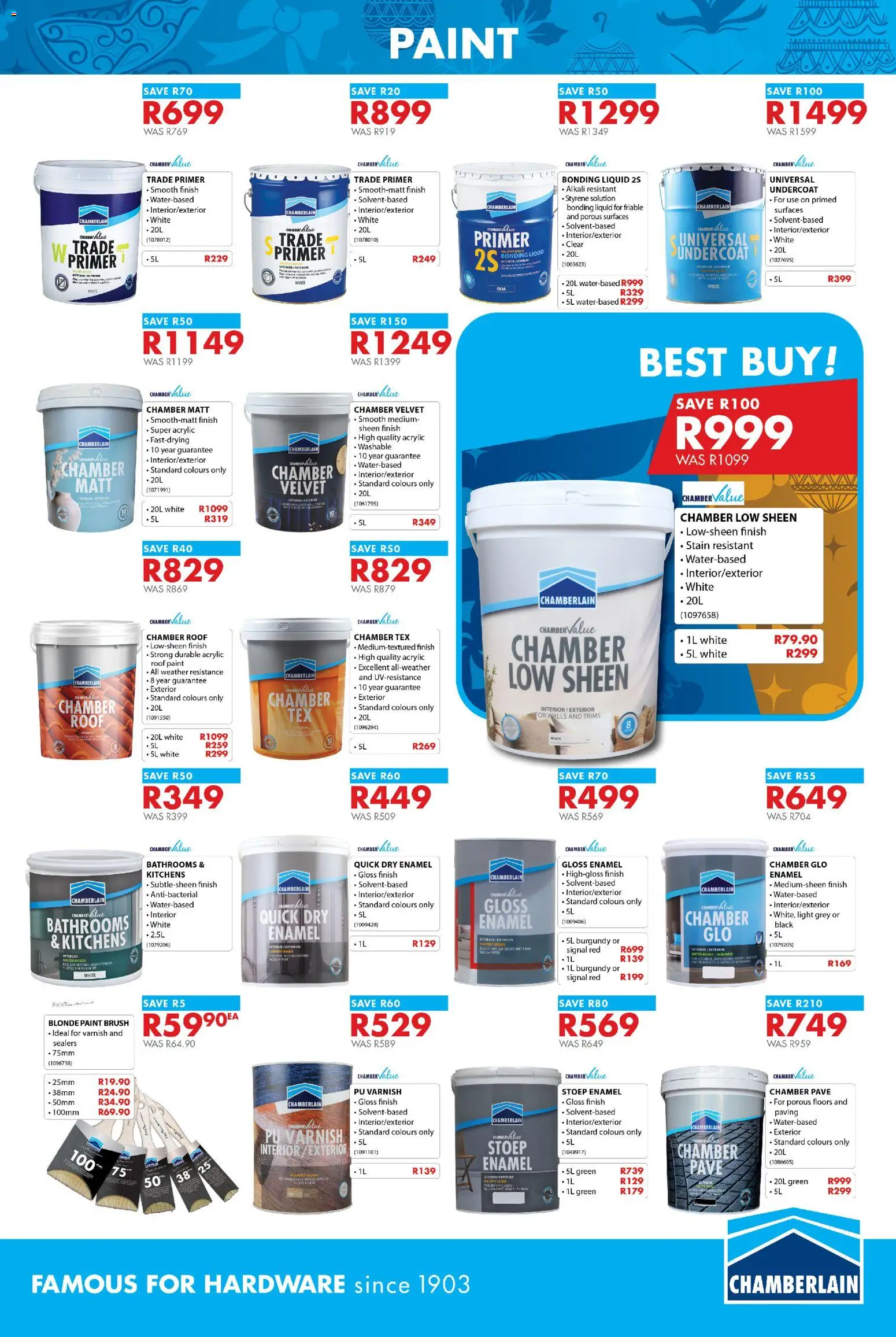 New Chamberlain catalogue – valid from 20.11.2025 | Page: 19 | Products: Primer, Gloss, Light, Brush New Chamberlain catalogue – valid from 20.11.2025 | Page: 19 | Products: Primer, Gloss, Light, Brush