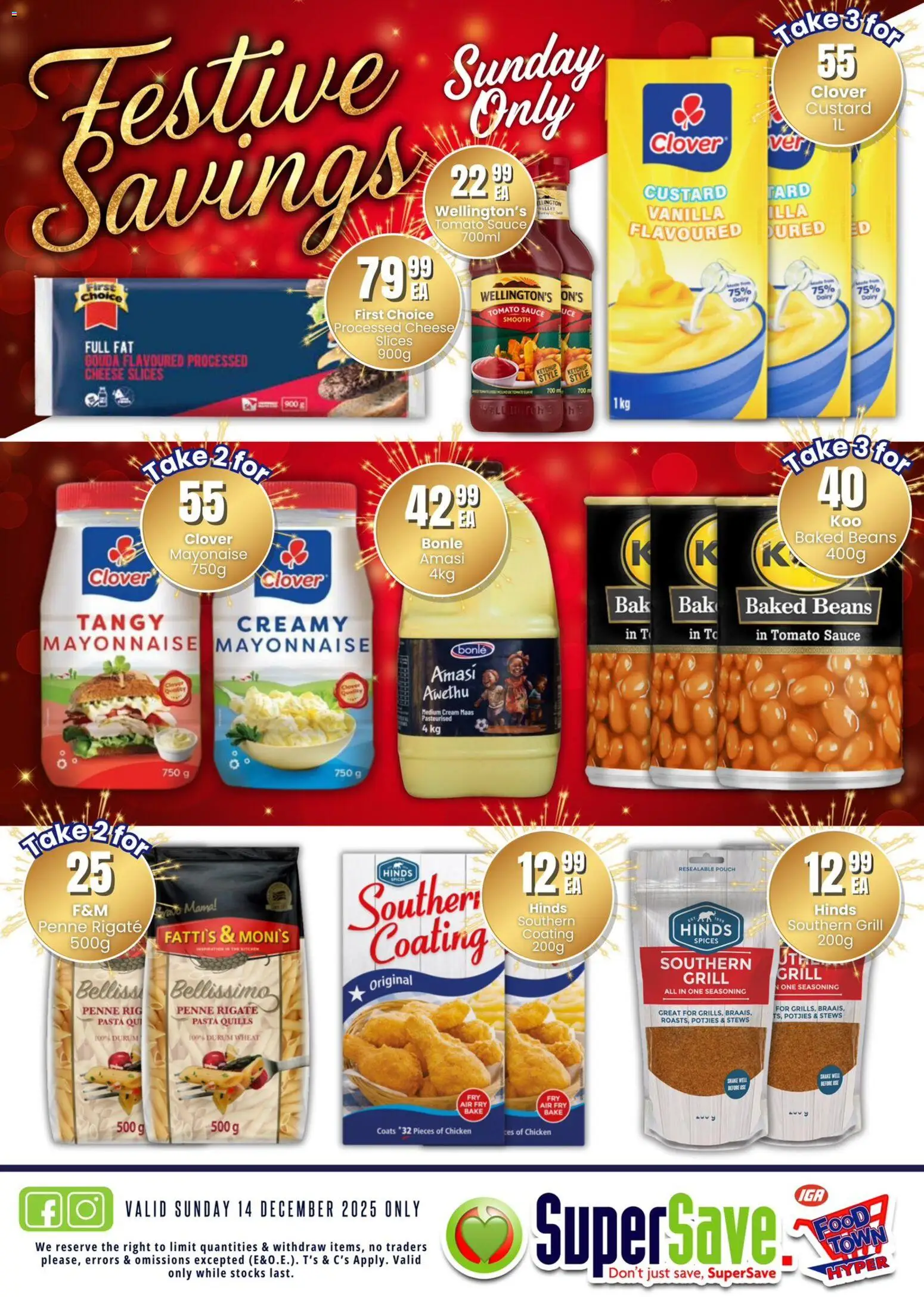 New Super Save catalogue – valid from 14.12.2025 | Page: 3 | Products: Custard, Baked beans, Grill, Mayonnaise New Super Save catalogue – valid from 14.12.2025 | Page: 3 | Products: Custard, Baked beans, Grill, Mayonnaise