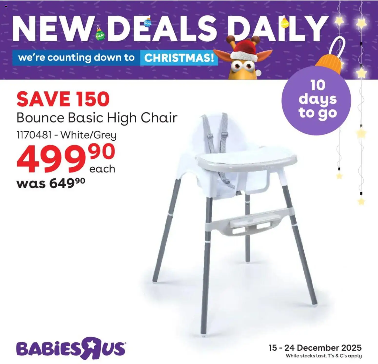 New Babies R Us catalogue – valid from 15.12.2025 | Page: 4 | Products: Chair