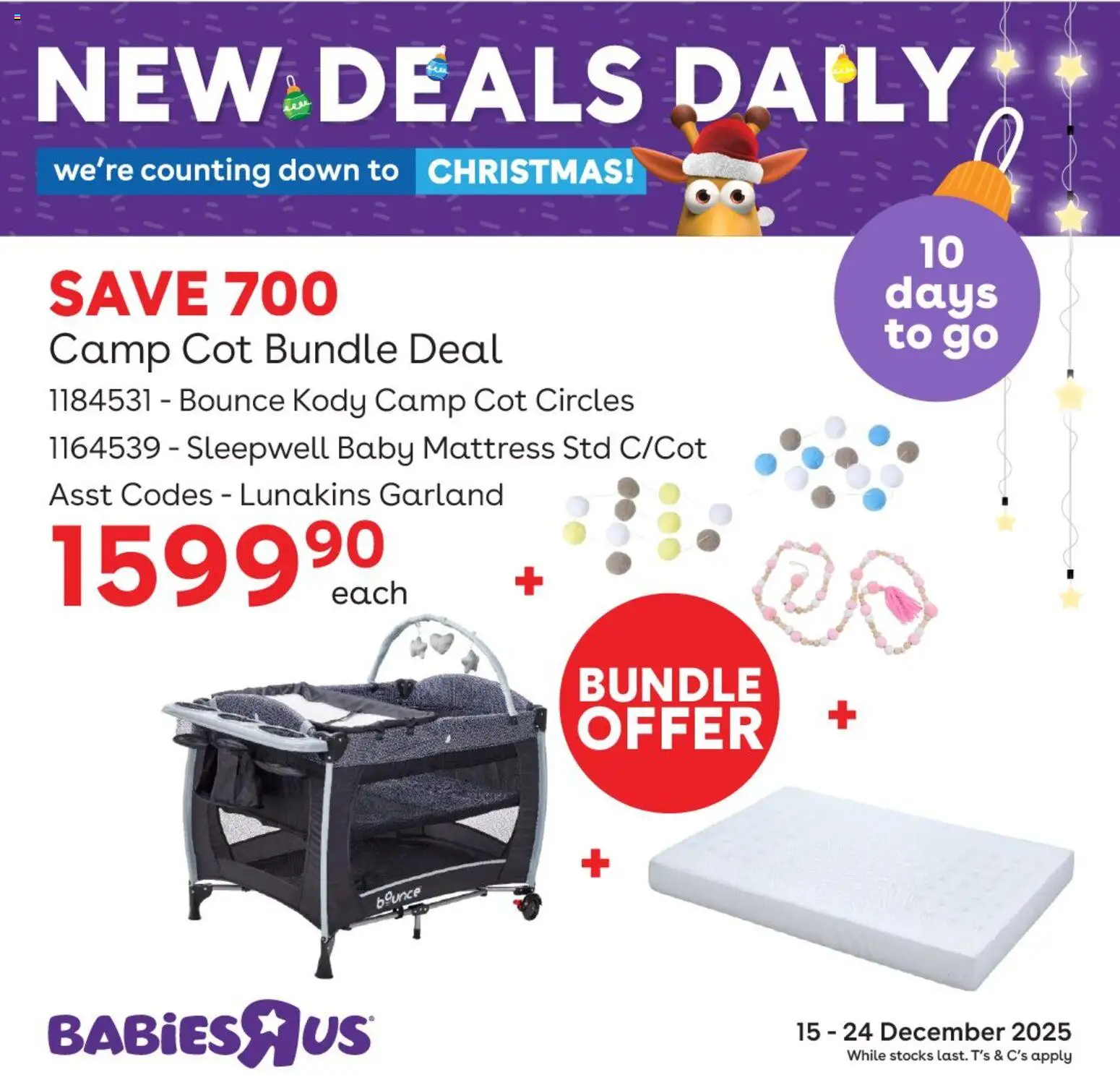 New Babies R Us catalogue – valid from 15.12.2025 | Page: 8 | Products: Mattress