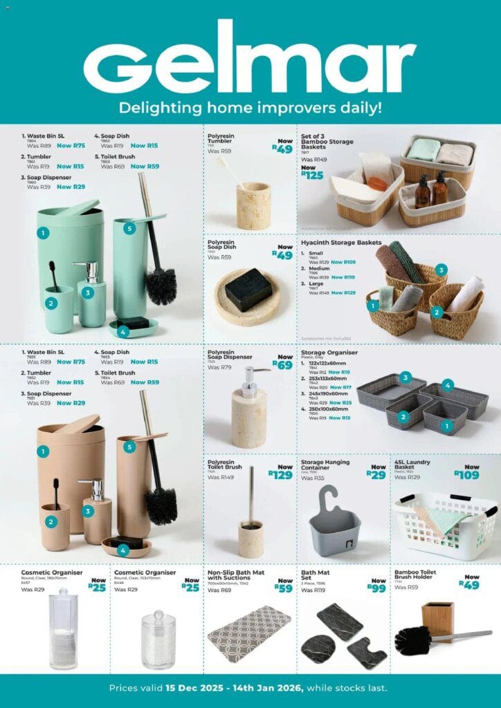 Gelmar Specials and Catalogues Online Shopping 15 December