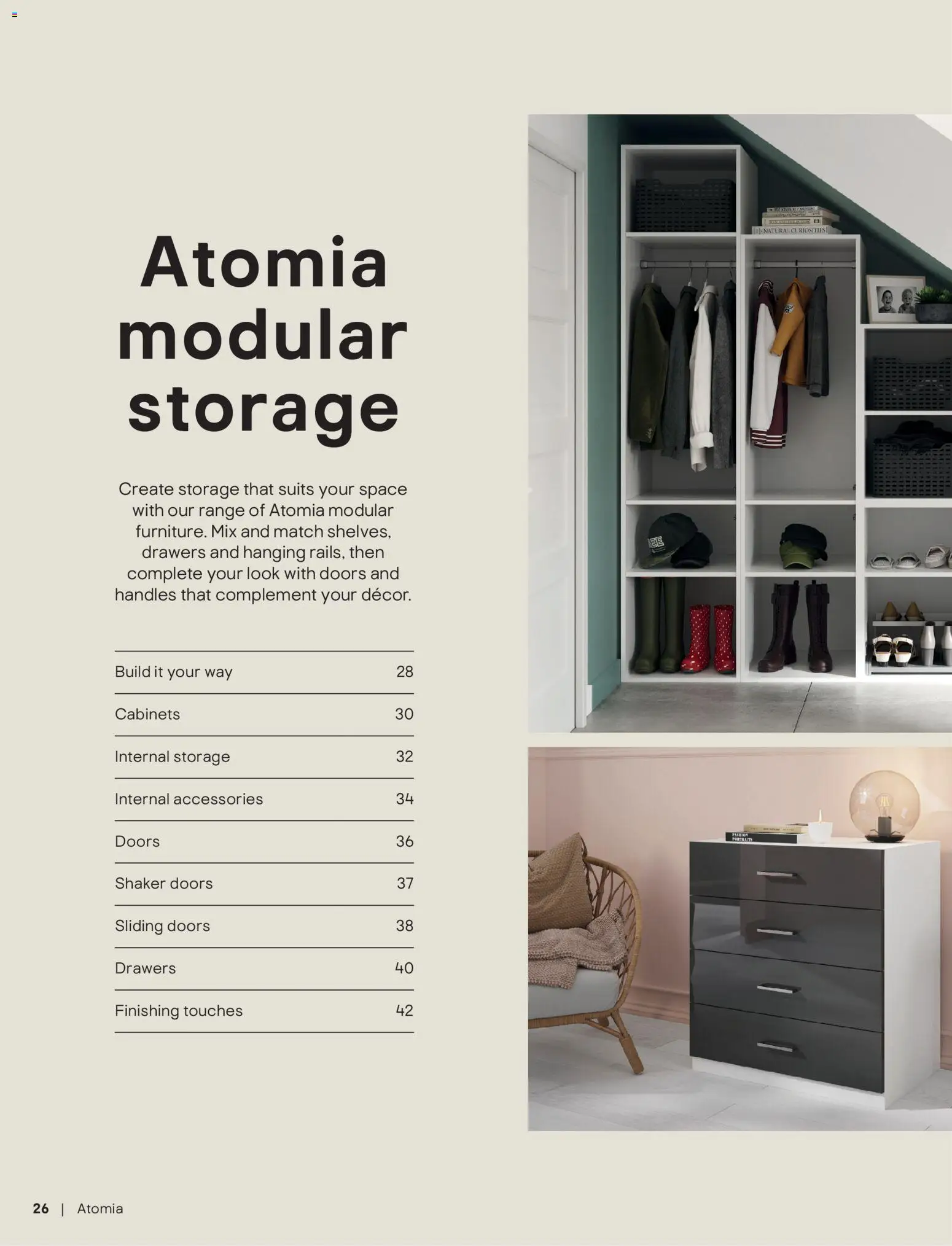 {H1} | Page: 26 | Products: Handle, Door, Doors, Wardrobe