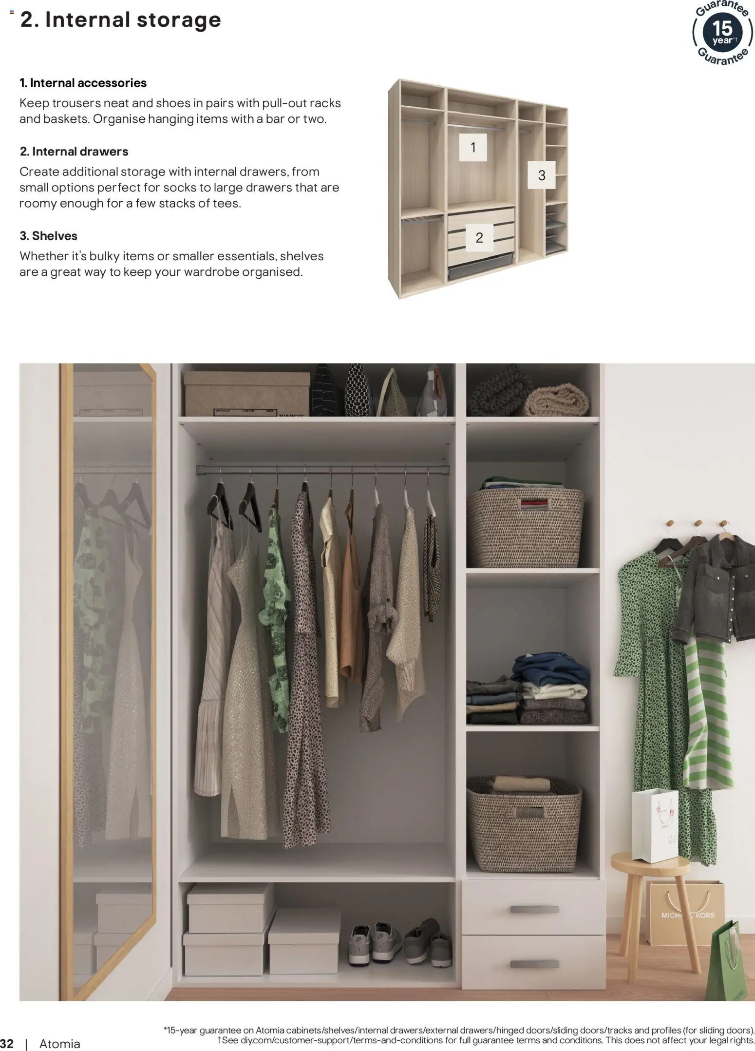 {H1} | Page: 32 | Products: Shelf, Door, Doors, Wardrobe