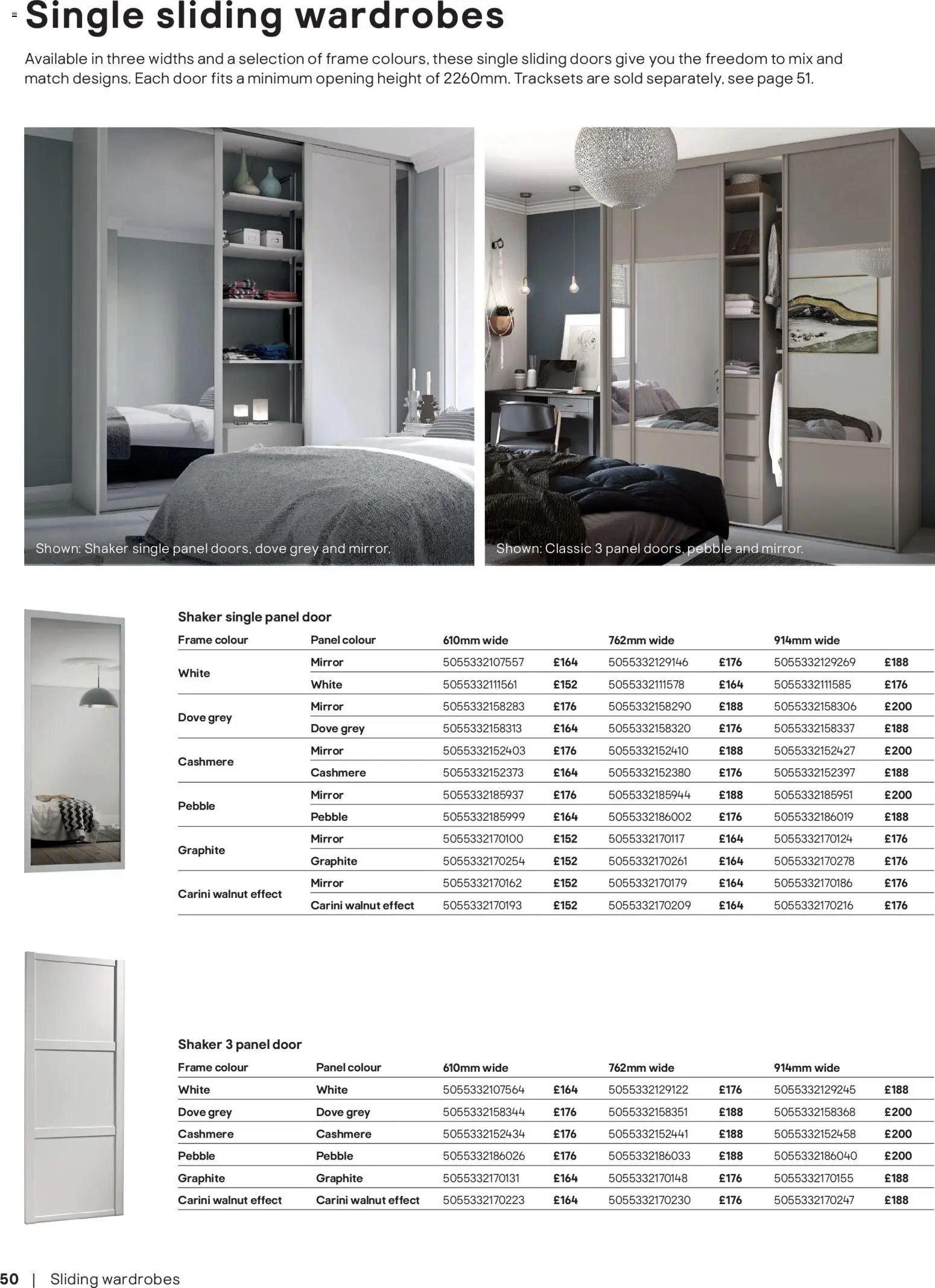 {H1} | Page: 50 | Products: Mirror, Door, Doors, Sliding doors
