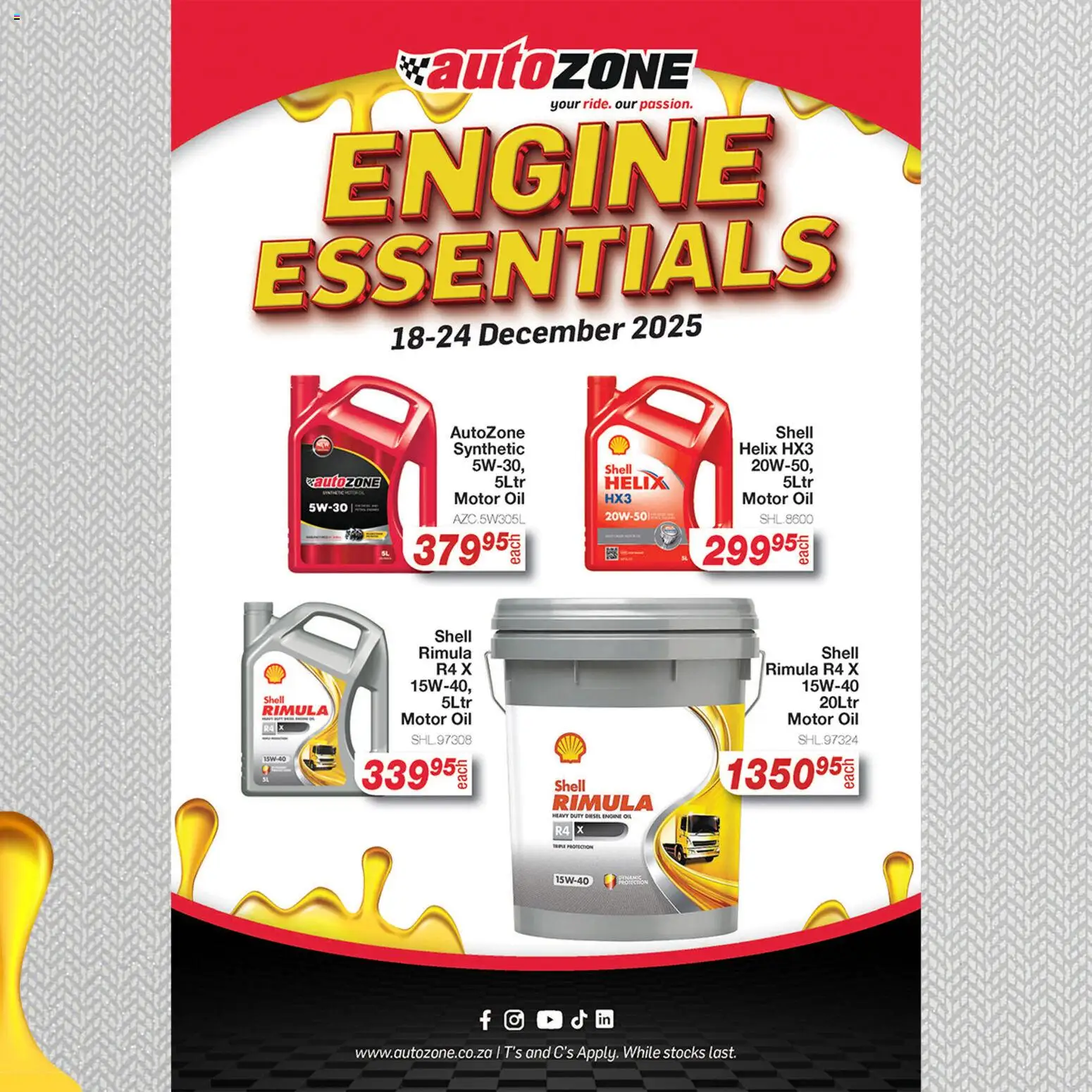 AutoZone Engine Essentials Promotion (18/12/2025 - 24/12/2025) Online 1 AutoZone Engine Essentials Promotion (18/12/2025 – 24/12/2025) Online