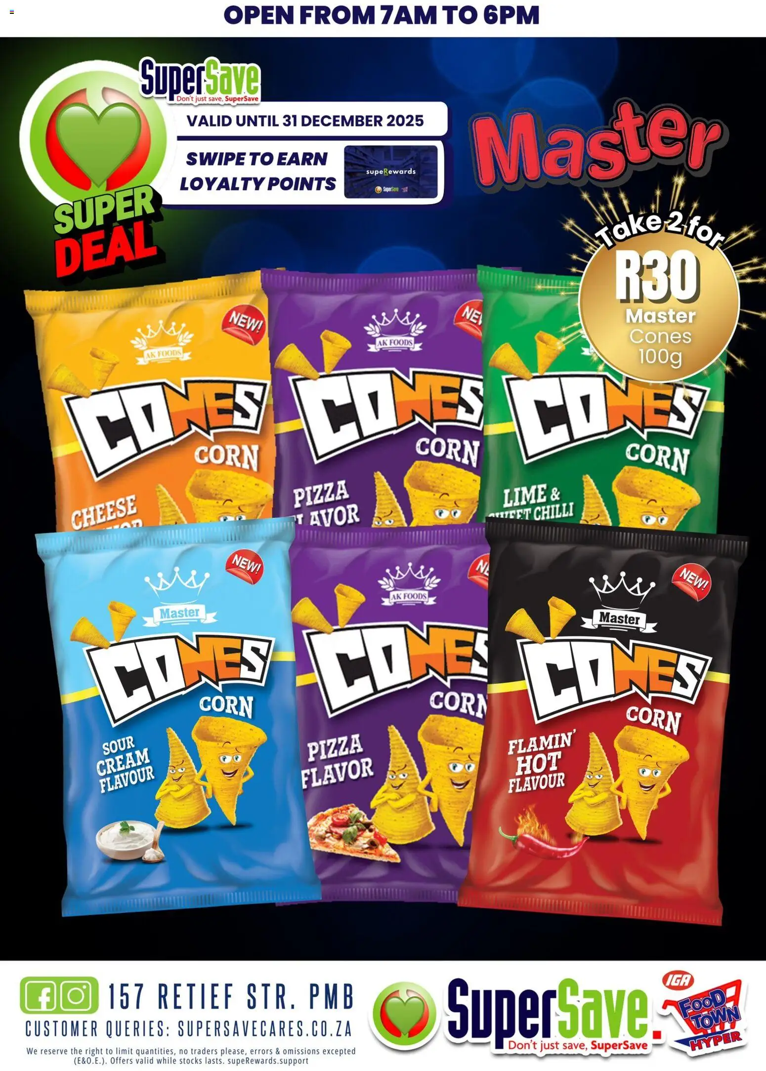 New Super Save catalogue – valid from 19.12.2025 | Page: 3 | Products: Pizza, Cream, Chilli, Lime