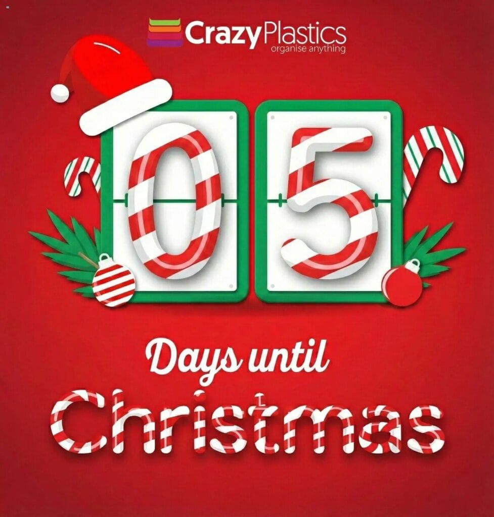 Crazy Plastics 5 days to Christmas (20/12/2025 – 24/12/2025) Online
