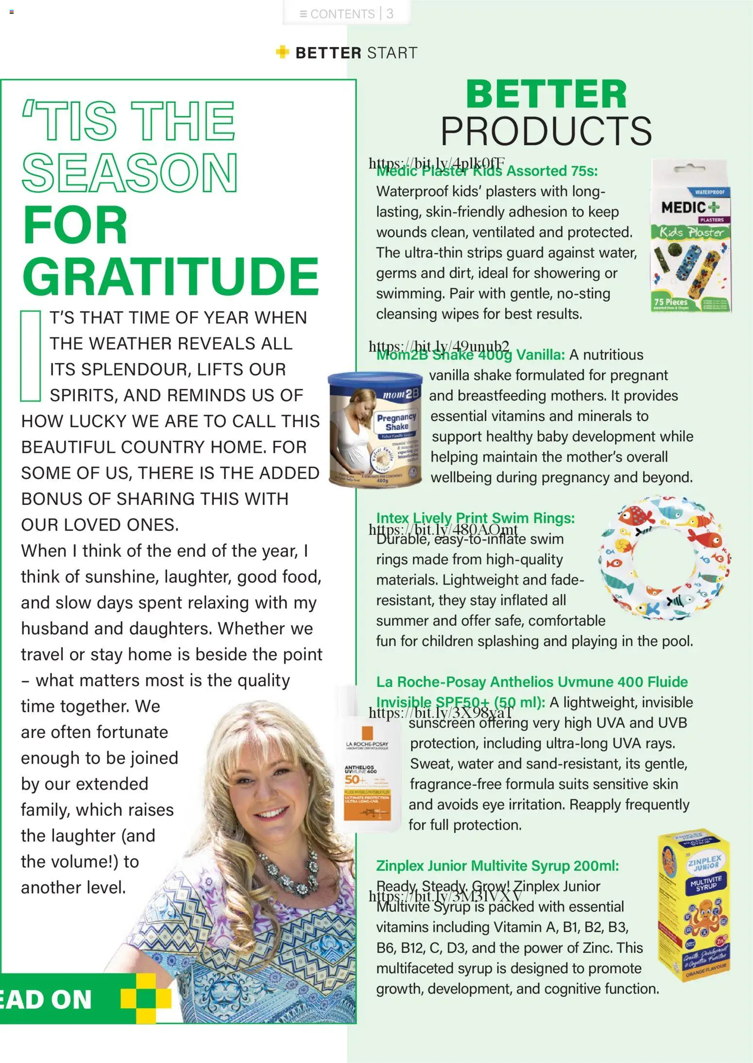 New Baby City catalogue – valid from 01.12.2025 | Page: 3 | Products: Vitamins, Plaster, Sunscreen, Syrup