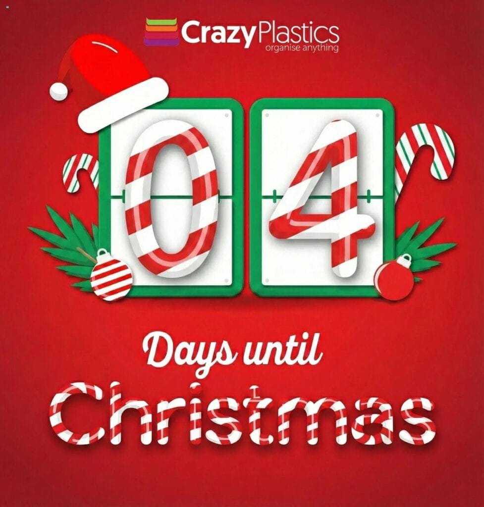 Crazy Plastics 4 days to Christmas 21 December